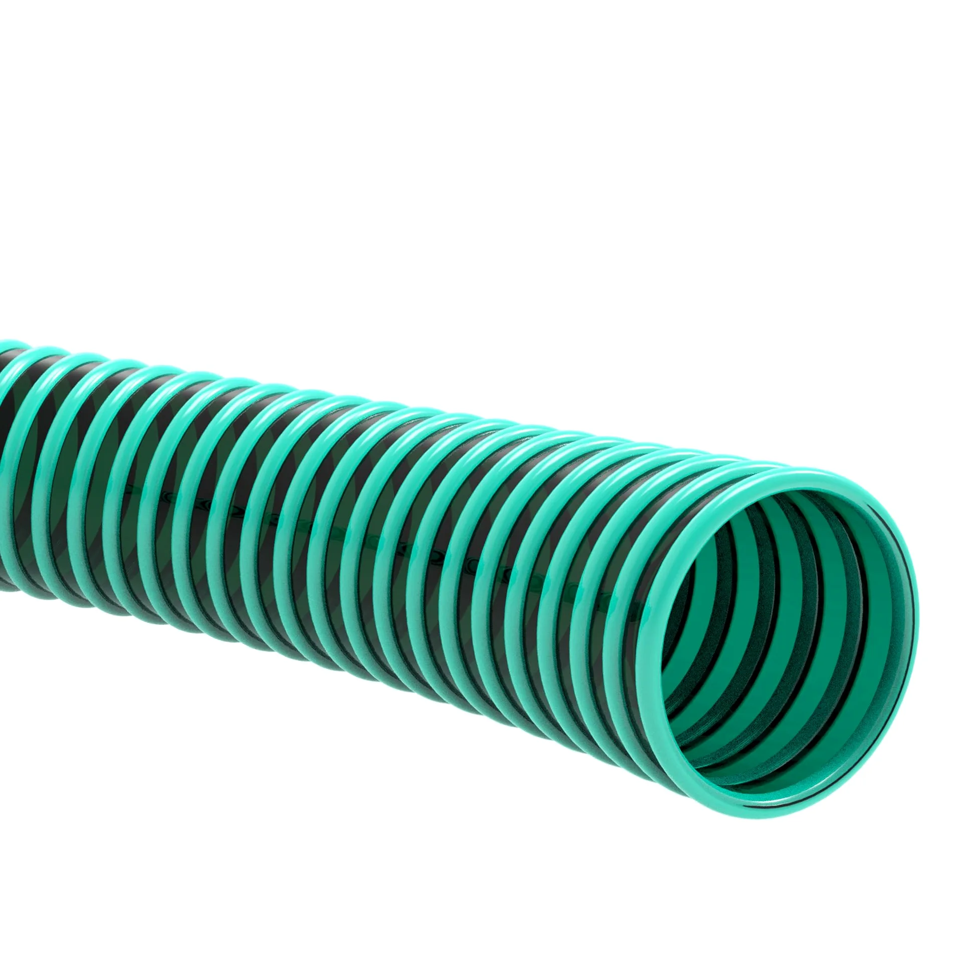 AWM Manguera de aspiración verde 1 1/2" (38 mm), manguera en espiral, manguera de presión, manguera de bomba (10 metros)