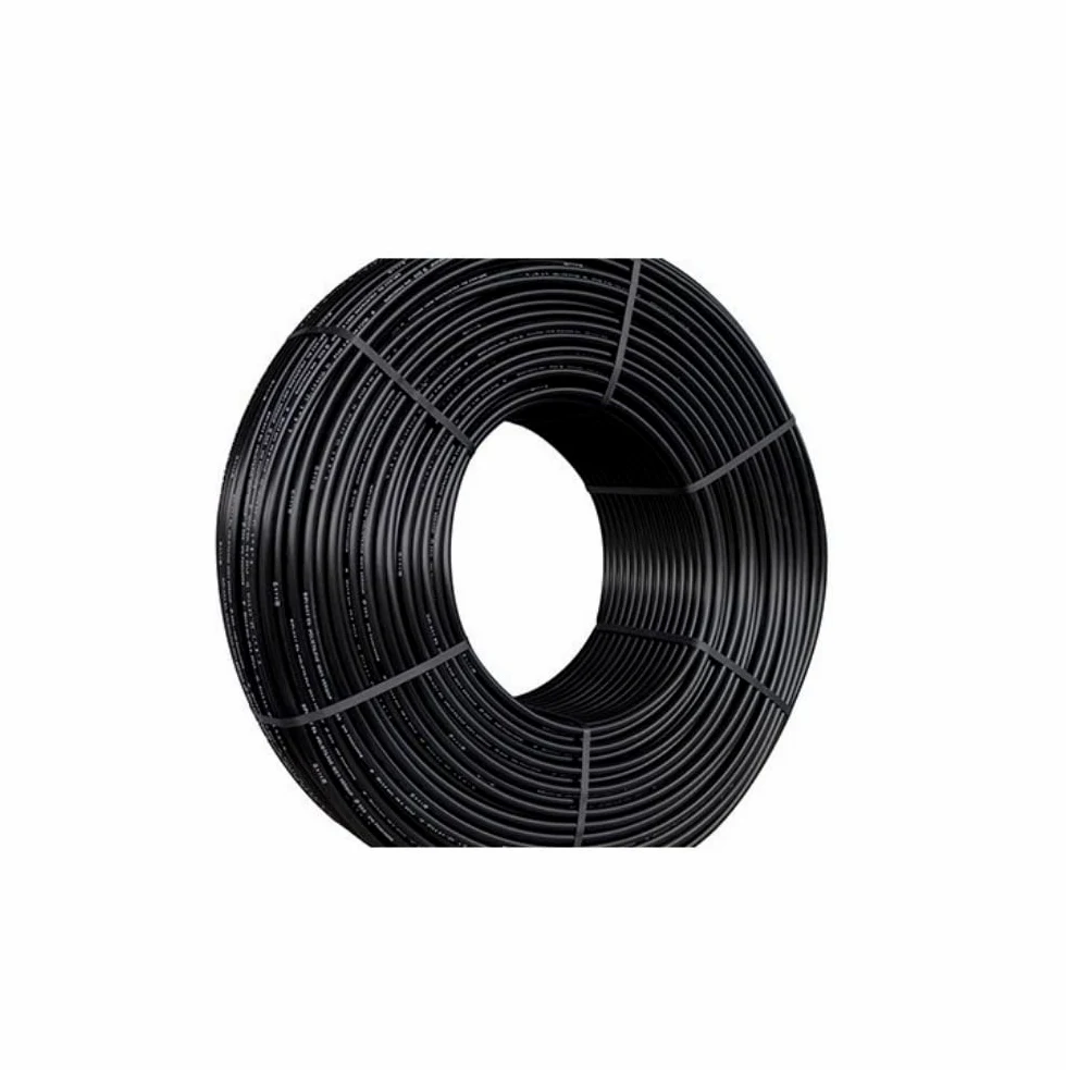 MUGAR- Manguera de riego por goteo. Tubo de goteo de polietileno de 500 metros y 12 milímetros sin goteros color negro, para agricultura y jardines particulares.