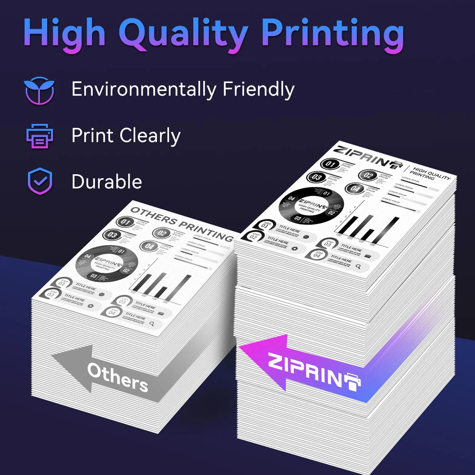 ZIPRINT TN2510 TN2510XL Toner Compatible for Brother HL-L2400DWE DCP-L2627DWE MFC-L2800DW (2 Black)