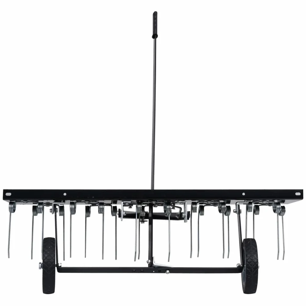 vidaXL Escarificador para Cortacésped Ride-On Raspador de Dientes Removedor de Musgo Malas Hierbas Rastrillo con Operador a Bordo 100 cm