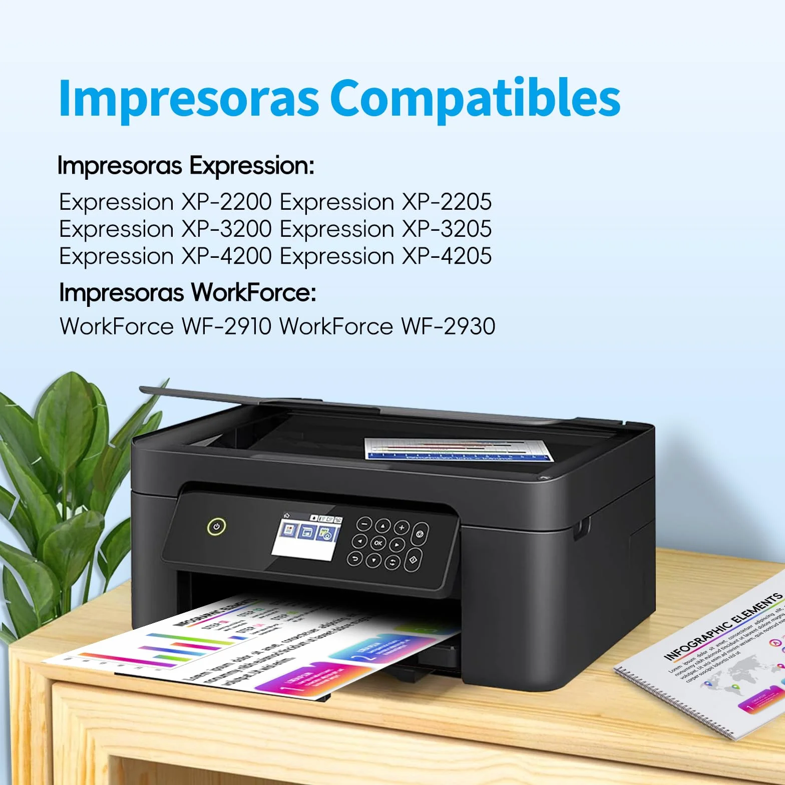 Cartuchos de impresora 604XL compatibles con Epson Multipack para Expression Home XP-3200 XP-2200 XP-4200 XP-2205 XP-3205 XP-4205 Workforce WF-2910 WF-2930 WF-2935 2950