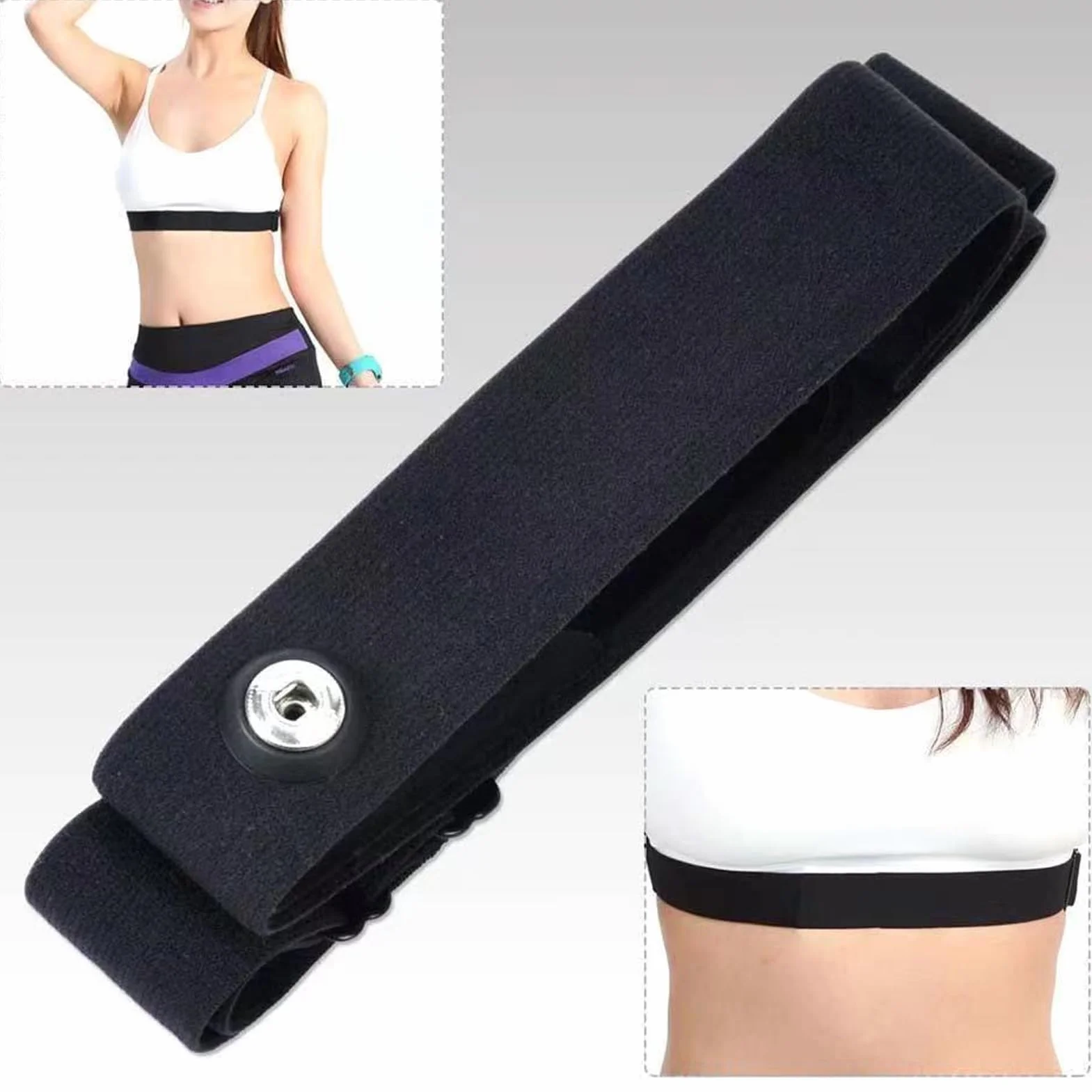 Recambio Cinta Frecuencia Cardiaca Bluetooth Ant+ Compatible Garmin Wahoo Bryton Polar H10 H9 Coospo Magene Resistente Agua Sudor