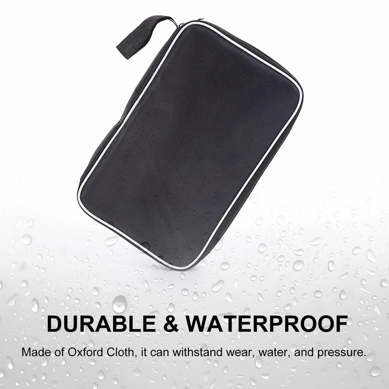 Bolsa de Tenis de Mesa para 2 Raquetas, Impermeable, Compartimiento para 3 Pelotas, 29 x 19 x 6 cm