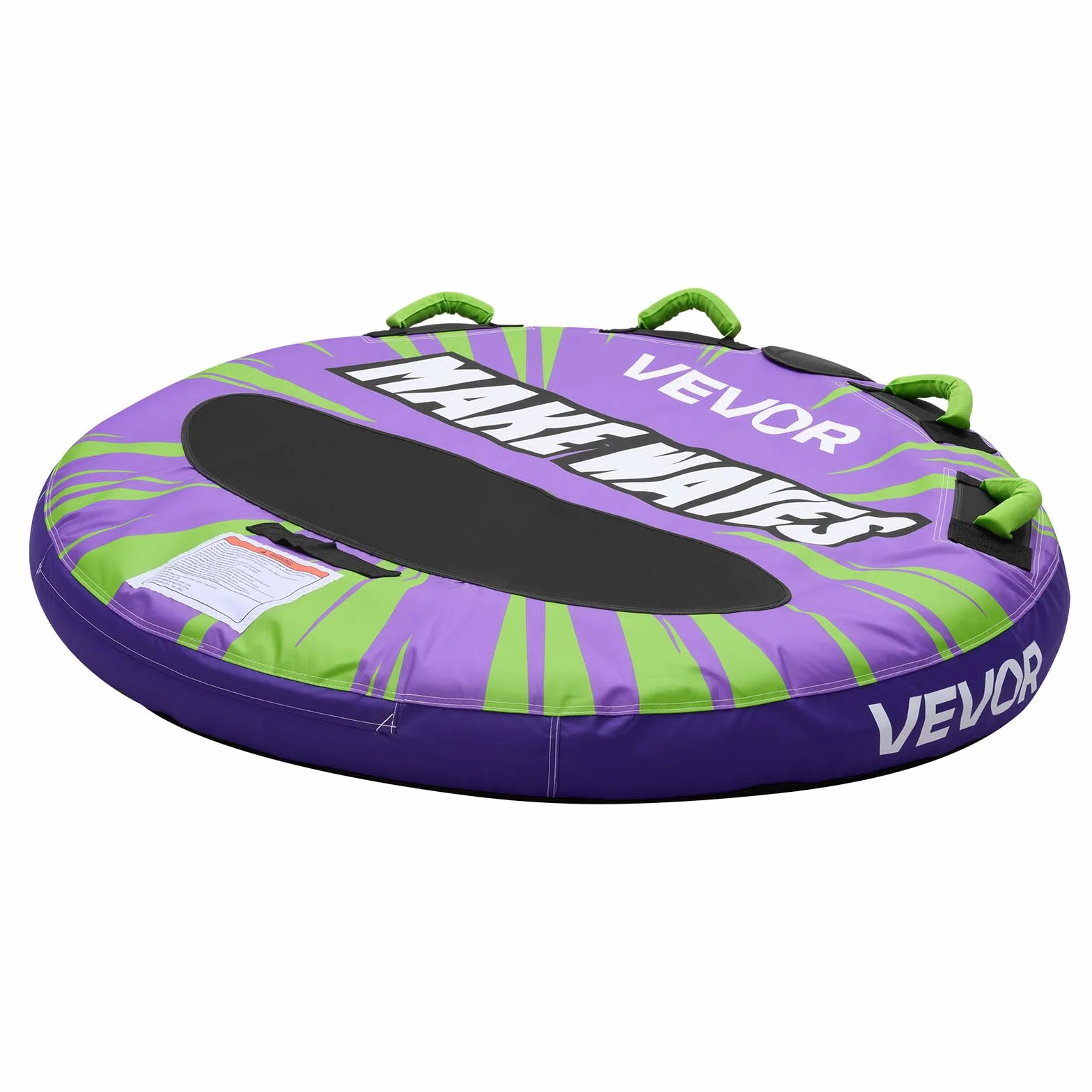VEVOR Flotador de Arrastre Inflable 130 cm, Deportes Acuáticos, 2 Personas, 154 kg, Almohadilla Antideslizante, Morado