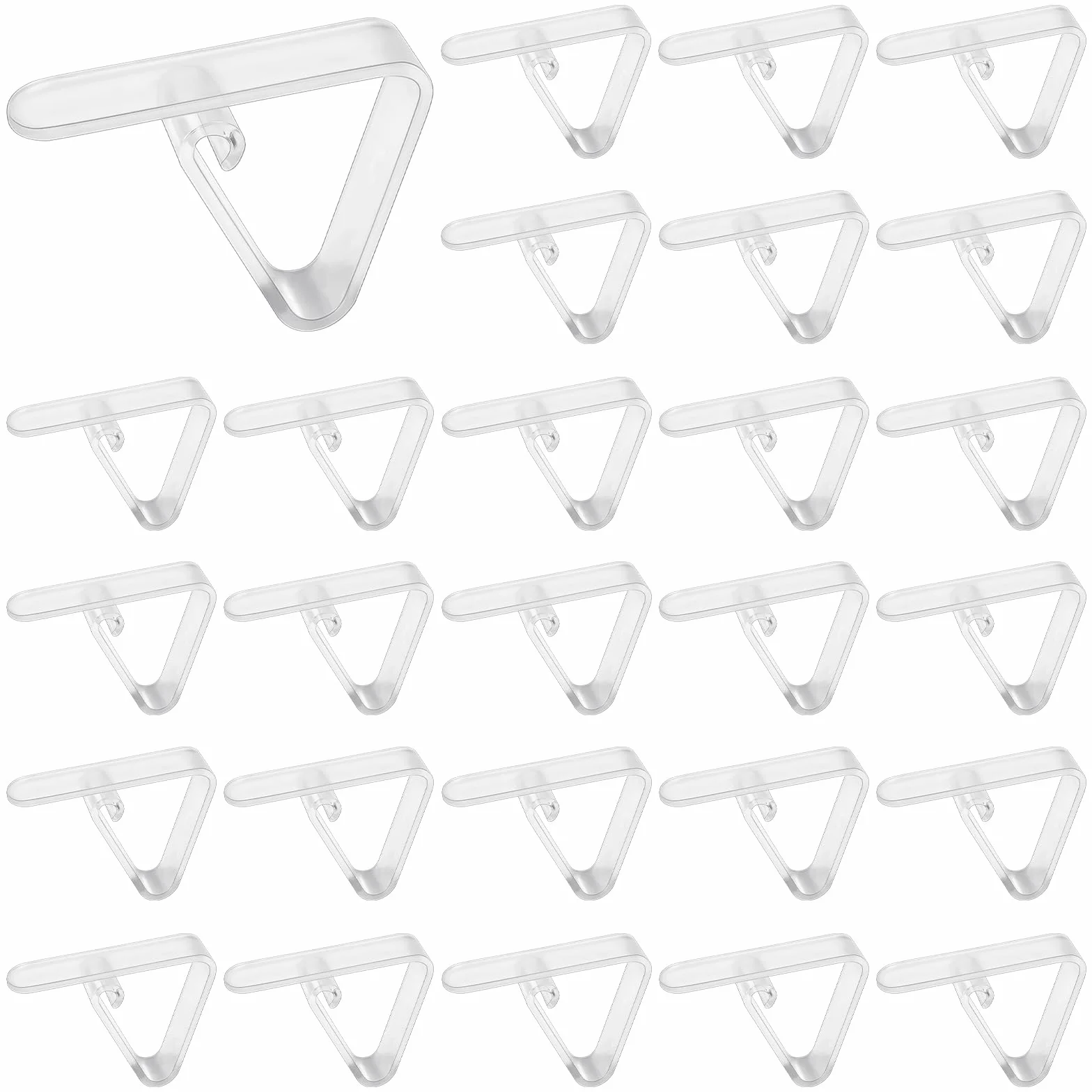 AUAUY 27 Piezas Sujeta Manteles para Mesas, Transparentes Plastico Sujeta Manteles de Mesa Exterior, Sujeta Manteles, Pinzas Sujeta Manteles, Pinzas Mantel Mesa Exterior Plastico para Interior
