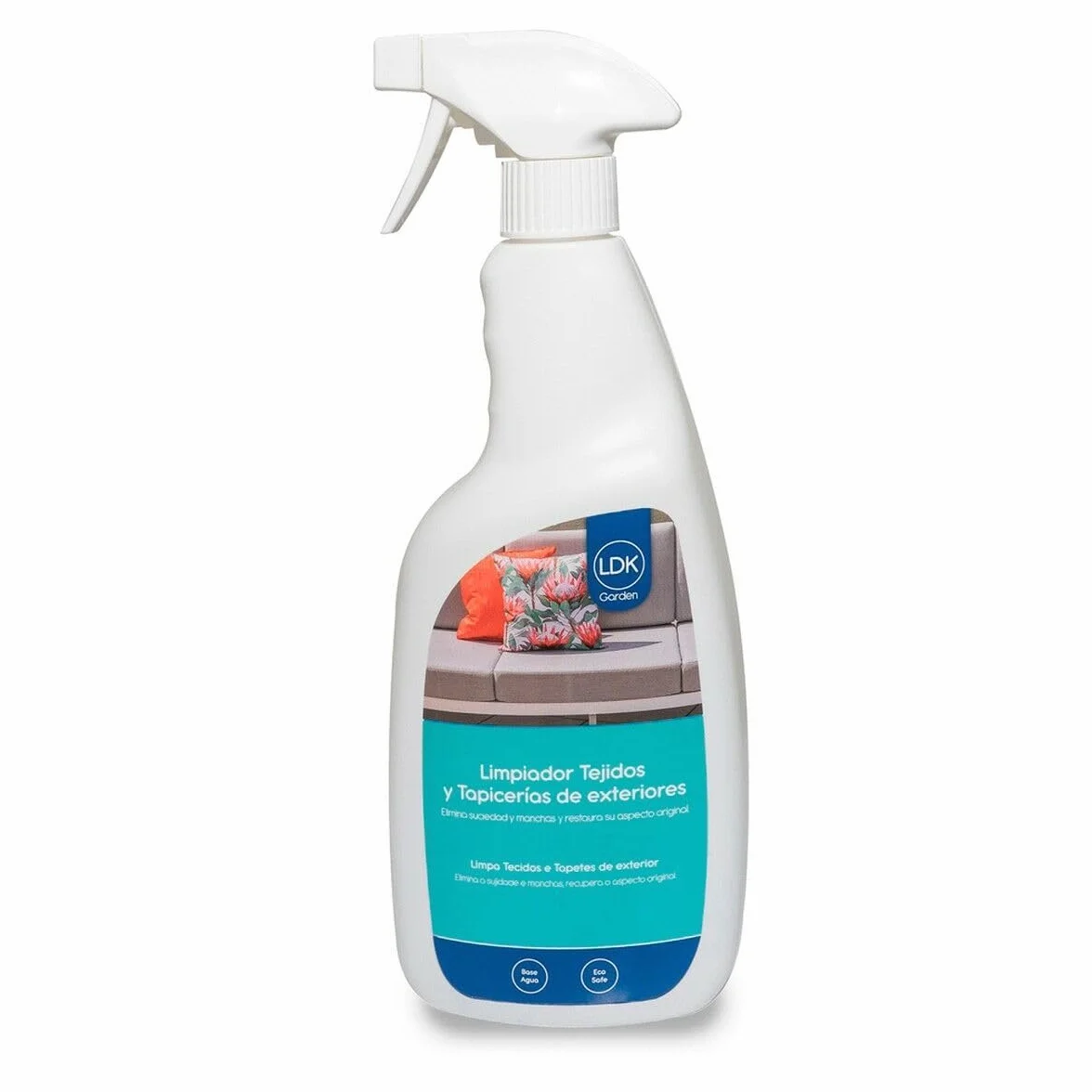 Limpiador Ecológico PROFESIONAL de Tapicerias y Textil de Exterior| Limpia la suciedad y restaura el tejido | 750 cc | Para cojines, cuerdas, parasoles, tapicerías | Larga duración | Limpieza LOLAhome