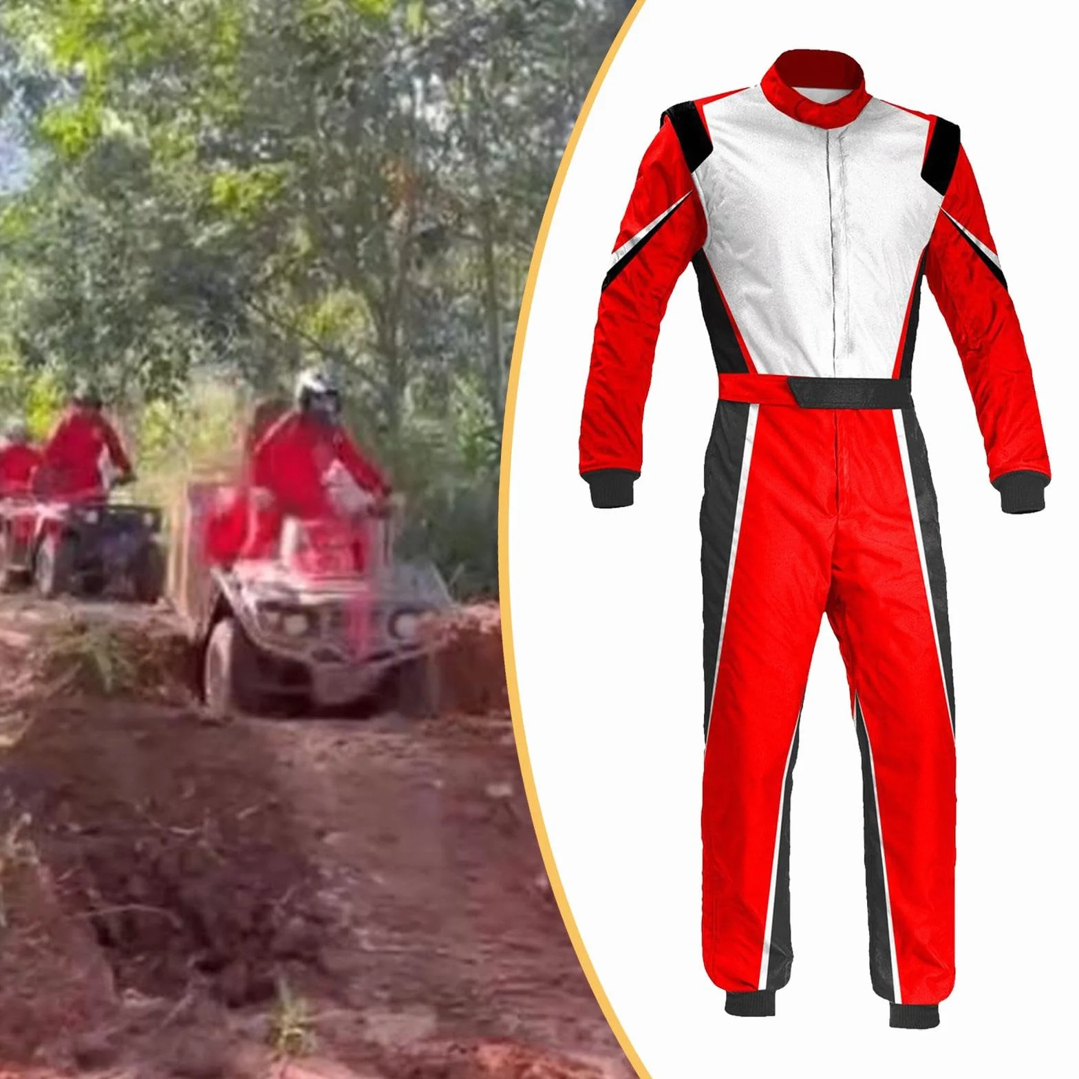 perfeclan Traje de carreras, mono de carreras, cintura elástica ajustable, cosplay, L