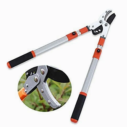 Tijeras de podar telescópicas para árboles de jardín, corte fácil para tijeras de podar de calidad para jardinería, tijeras de podar de trinquete resistentes, extensibles de 66 a 101 cm para toda