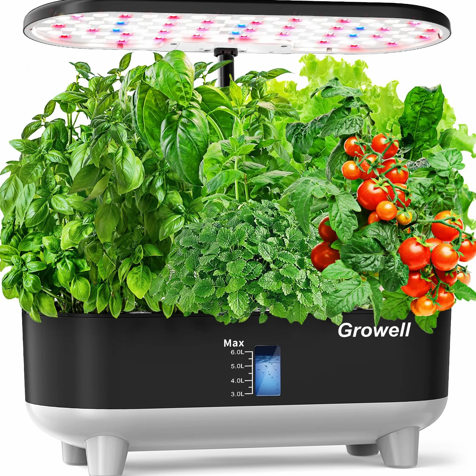 Growell Hydroponics Kit de sistema de cultivo 16 cápsulas (negro)