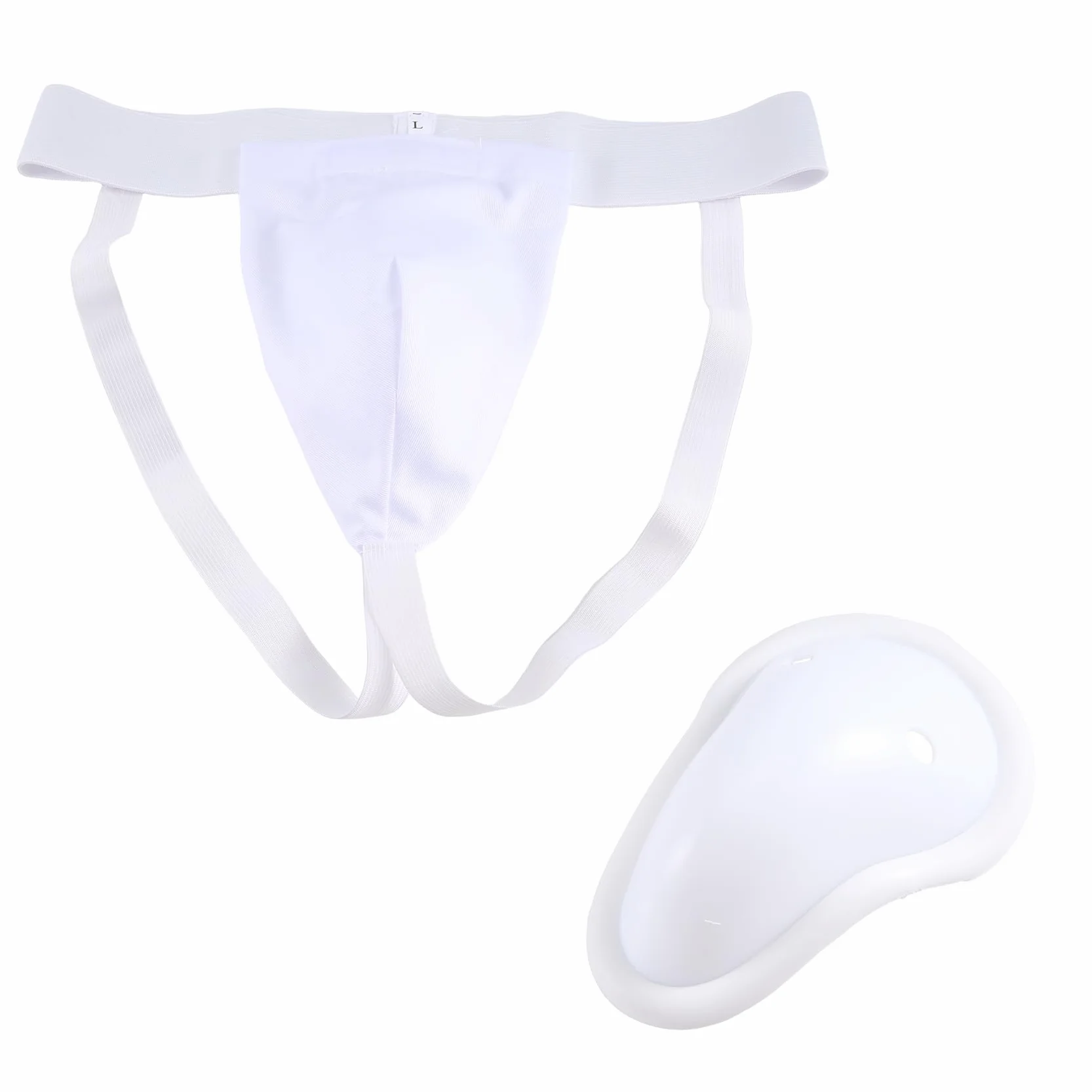 Protector de Coquilla Hombre Boxeo Kickboxing Muay Thai Ventilado Ajustable Entrenamiento Lucha