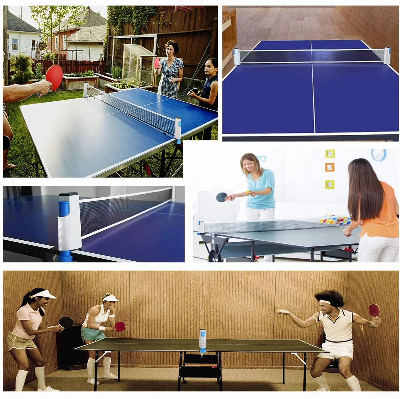 YOUYIKE Juego de Tenis de Mesa Portátil para Entrenadores, Niños, Adultos y Profesionales