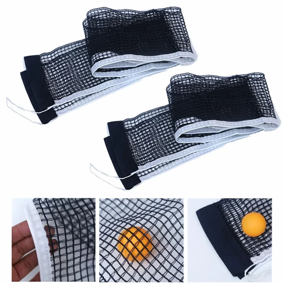 Red de Ping Pong Portátil Retráctil Ajustable 180x15 cm 2 Piezas