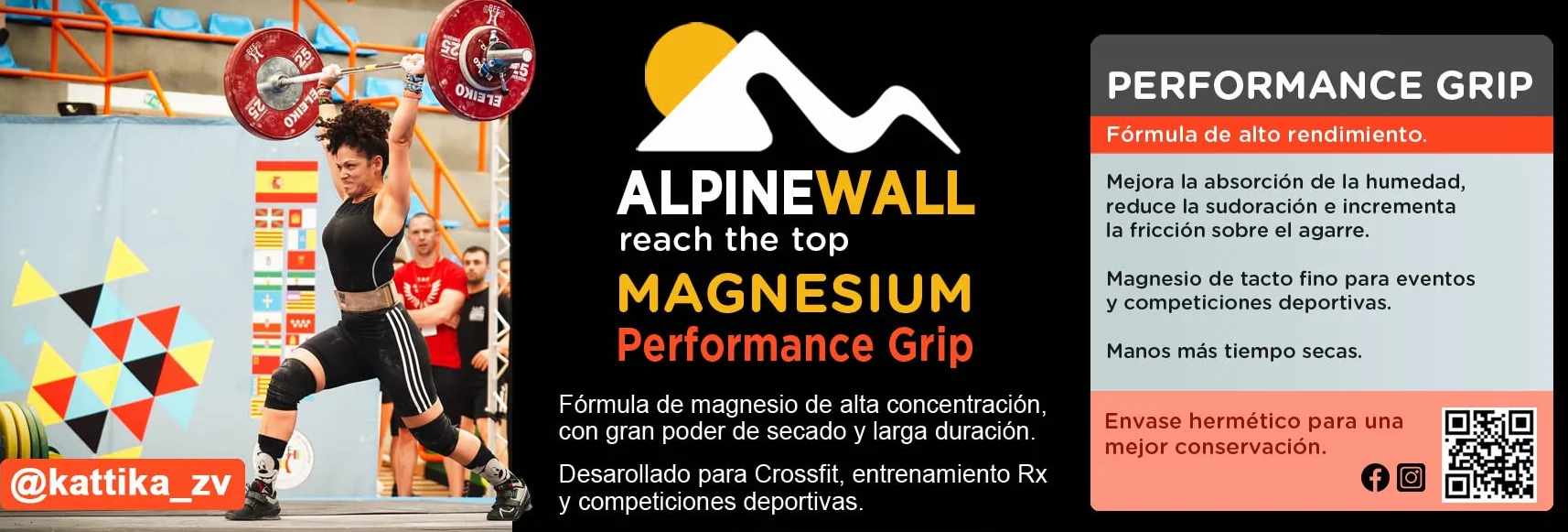 MAGNESIO 2Kg Cross Training Performance Grip+ Fórmula Mejorada de Alto Rendimiento