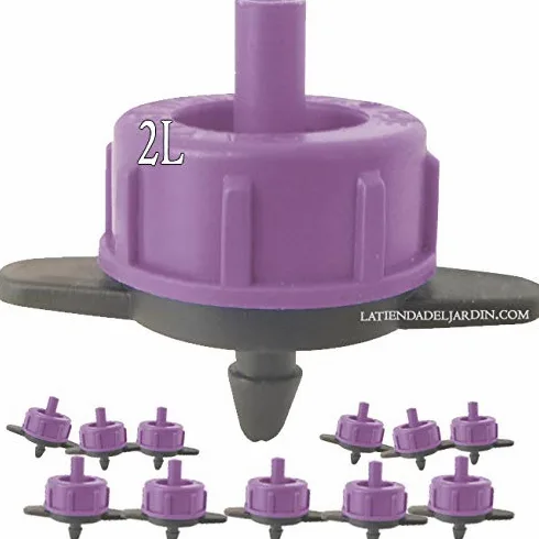 Suinga Tuberia Riego por Goteo 16mm 100 metros | 100 Gotero Autocompensante 2 Litros | Goteros para Riego por Goteo Jardin Tubo