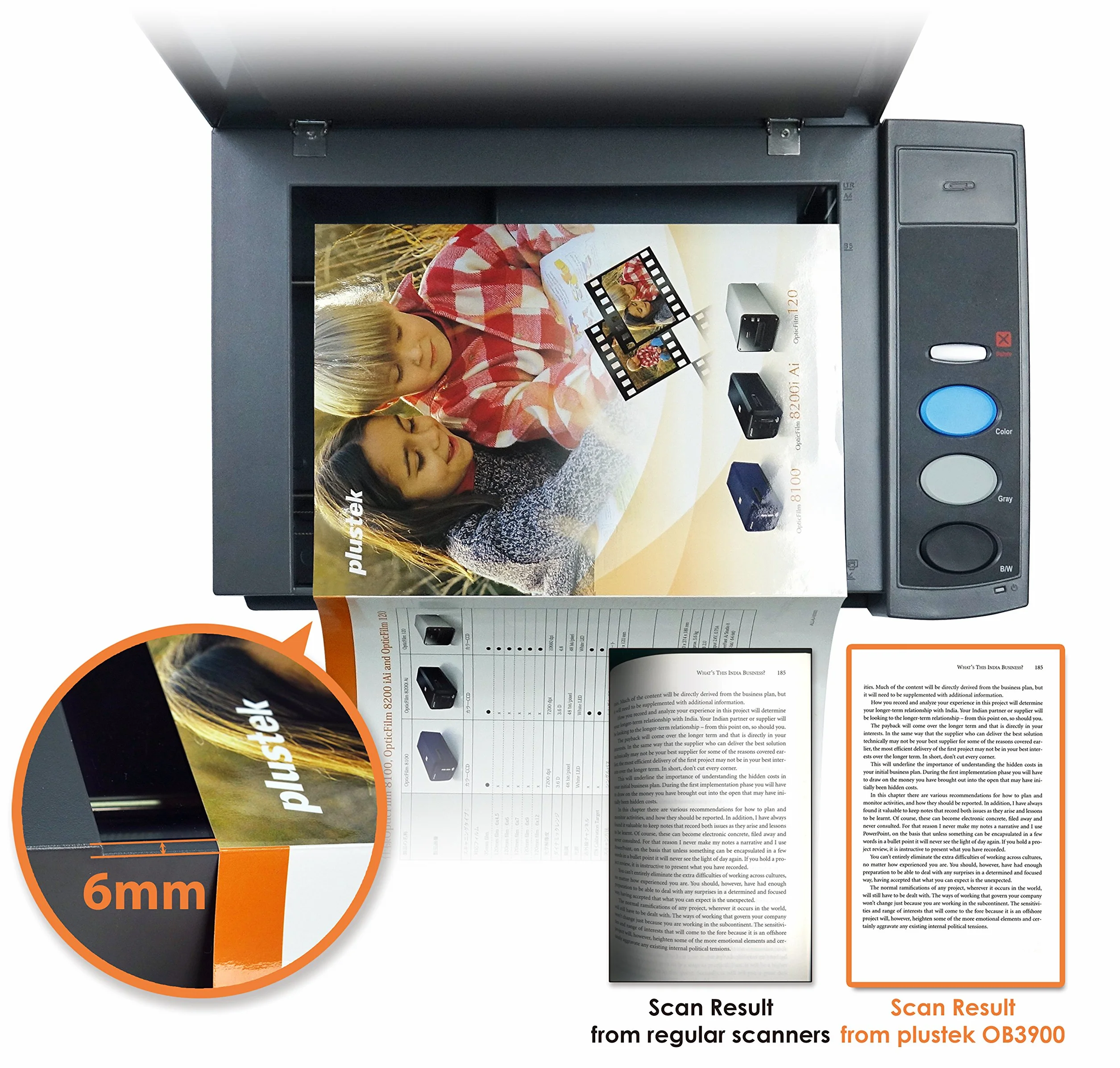 PLUSTEK OPTICBOOK 3800 L CCD/LED 1200DPI USB 2 7SEC Mac SUPP