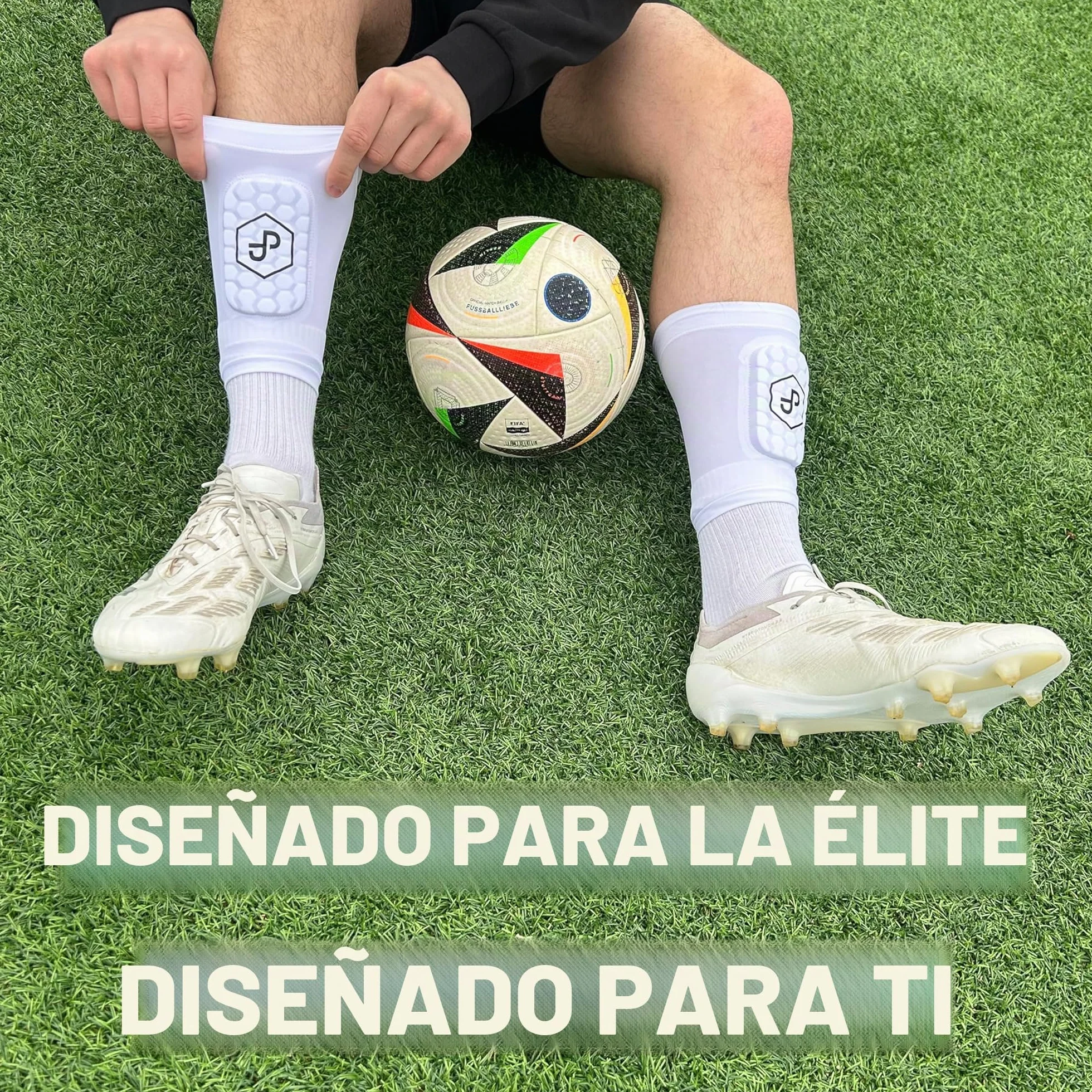 JDP Premium Espinilleras 3en1 Medias con Espinillera Integrada Fútbol Hombre Mujer Niños
