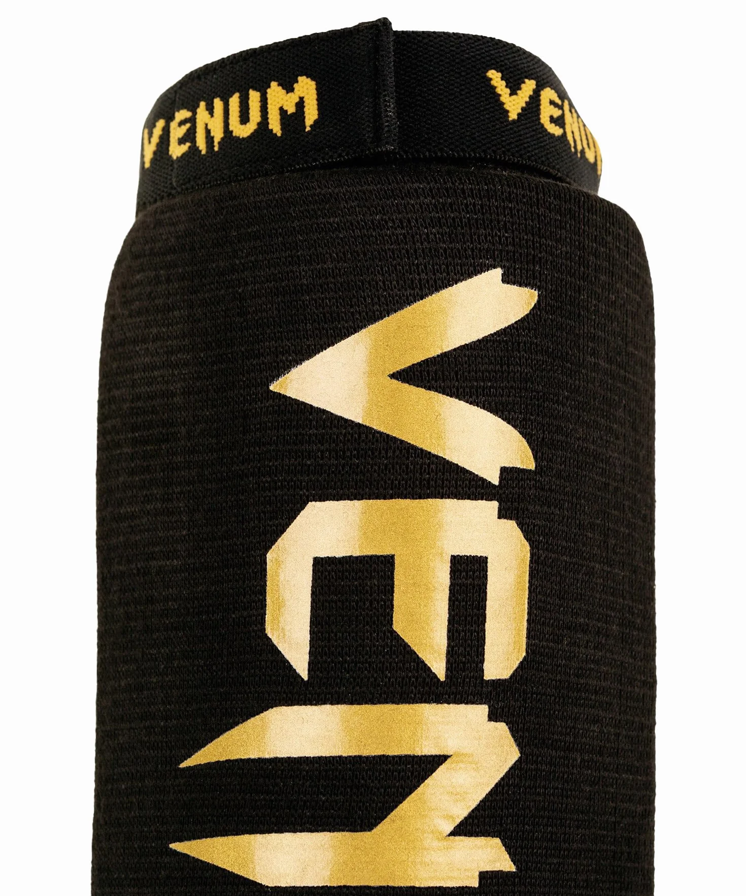 VENUM Kontact Shin Guards, Espinilleras Unisex, Negro/Oro, XS