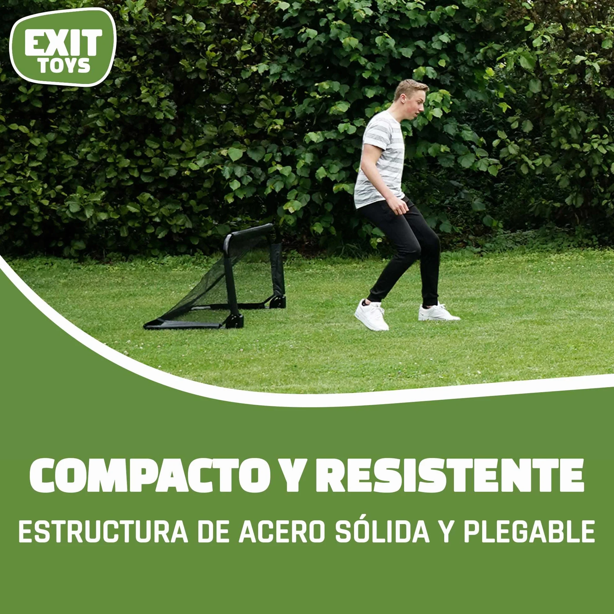 EXIT Pico & Panna Juego de 2 Fútbol exterior Construcción de acero