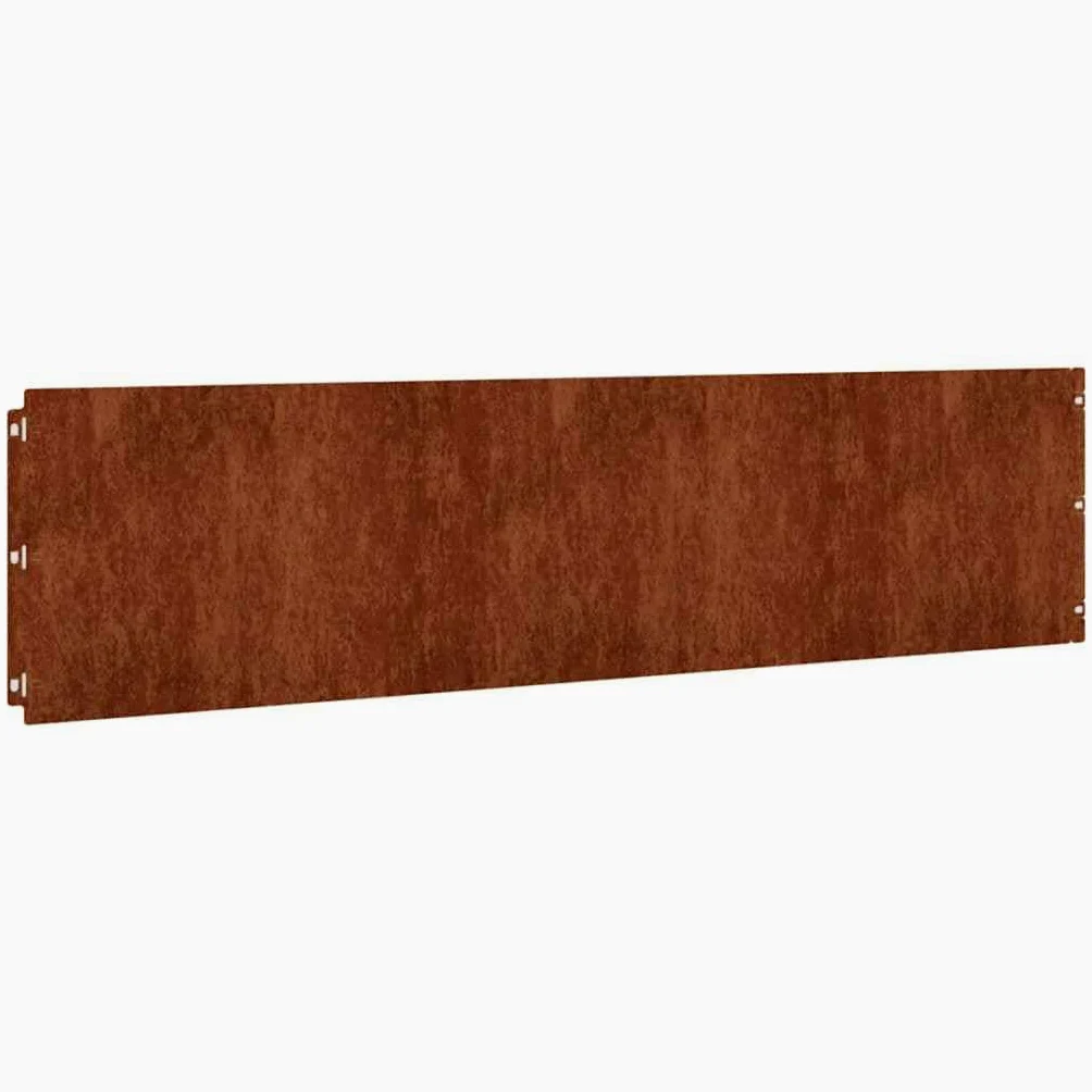 vidaXL Bordes de césped Acero corten Flexible 10 Piezas 25x103 cm, Bordes de jardín, bordura de césped, Bordes de arriate, Bordes de jardín