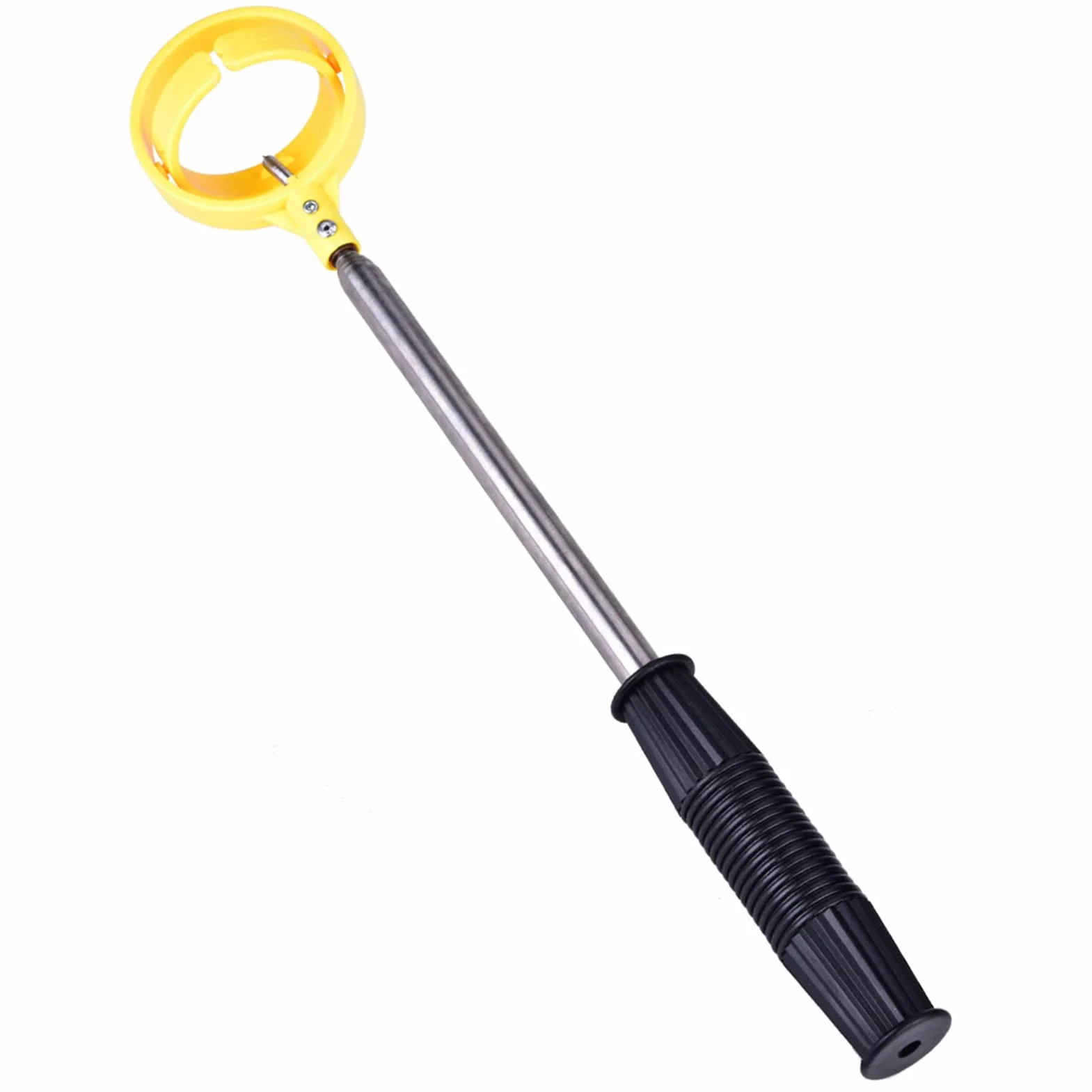 Dioche Golf Ball Retriever Telescópica Acero Inoxidable Automatic Lock Scoop Amarillo