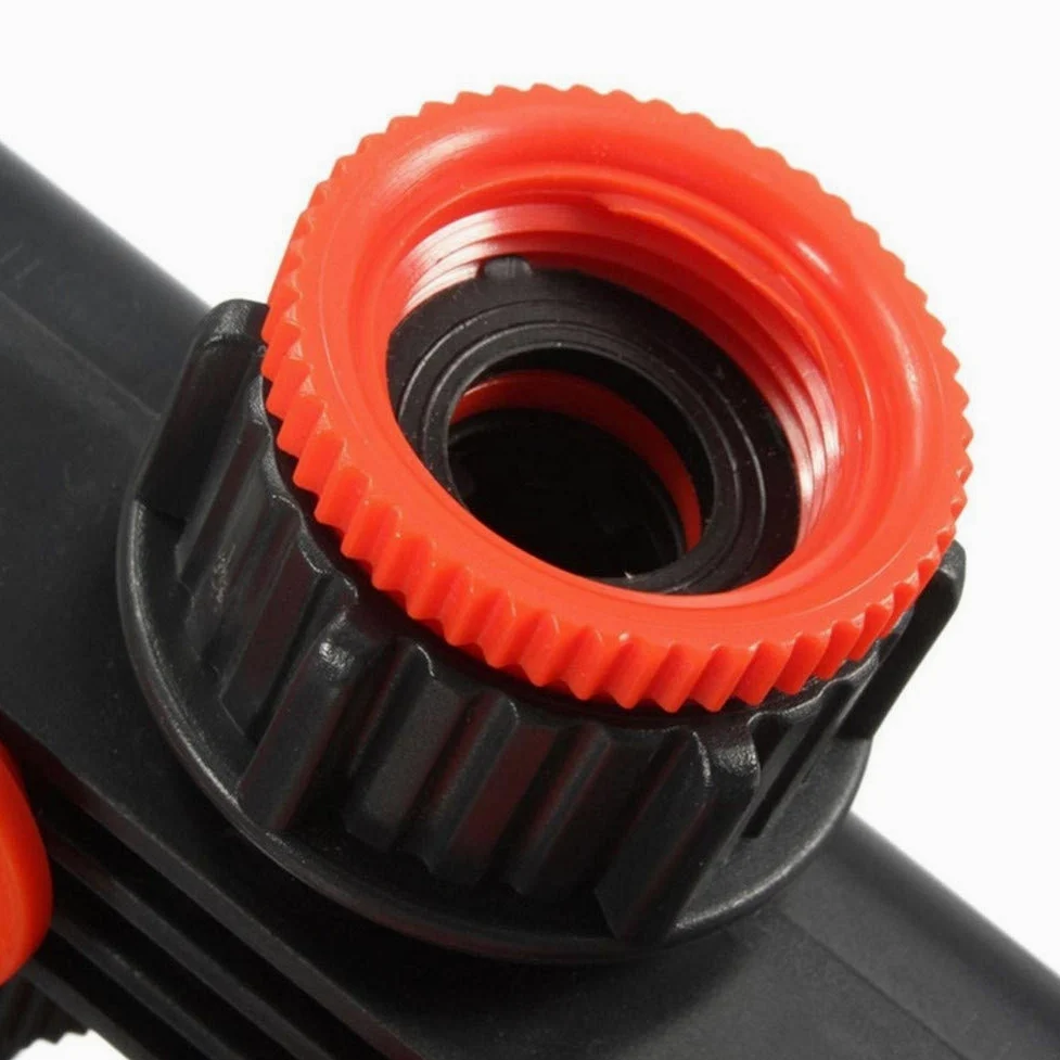 Conector de Agua de riego, Conectores de Grifo de 4 vías agrícolas, el más Nuevo, Divisor de tubería de Manguera de jardín para el hogar, Goteo de plástico
