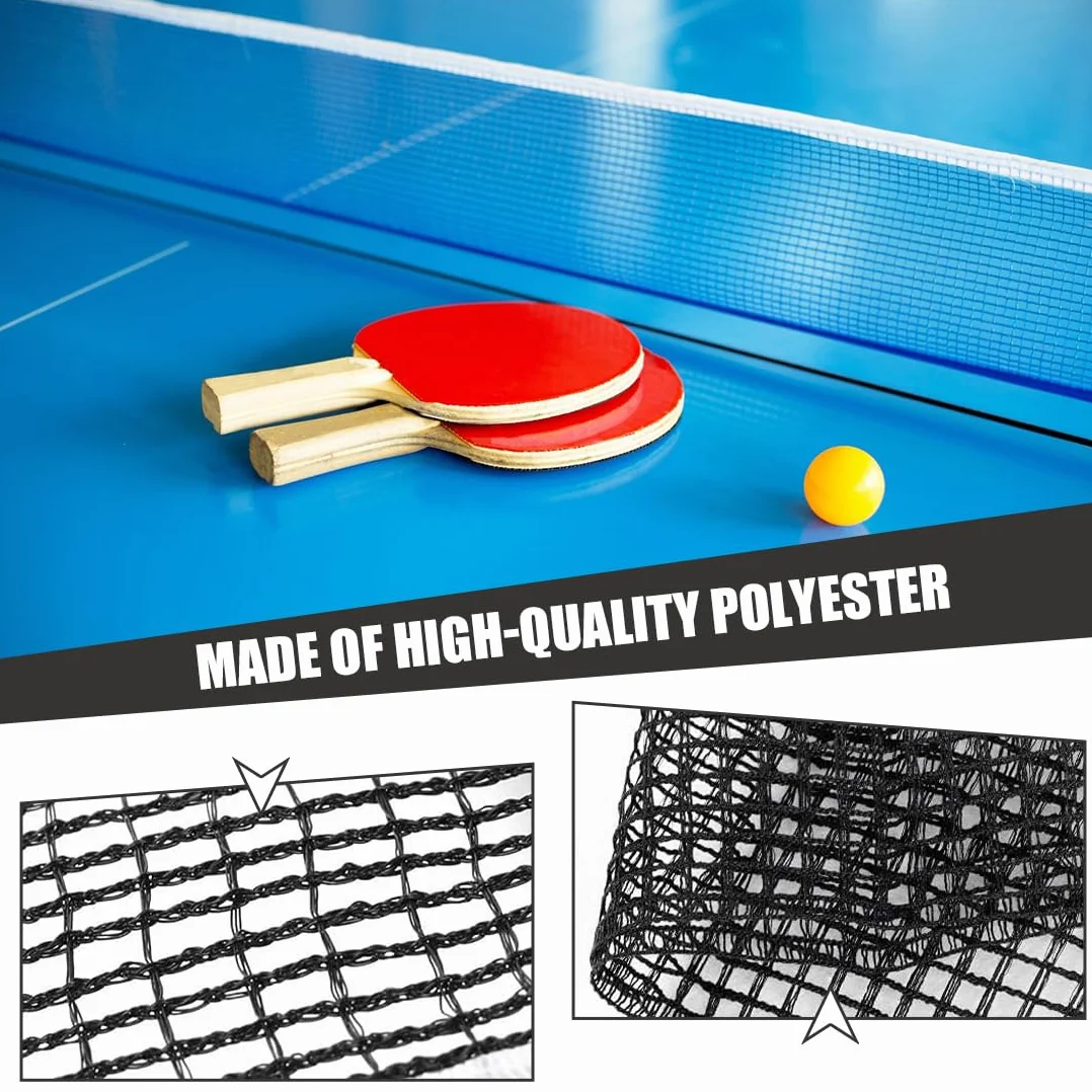 Red de Tenis de Mesa de Poliéster y Algodón, Portátil, para Entrenamiento y Juegos
