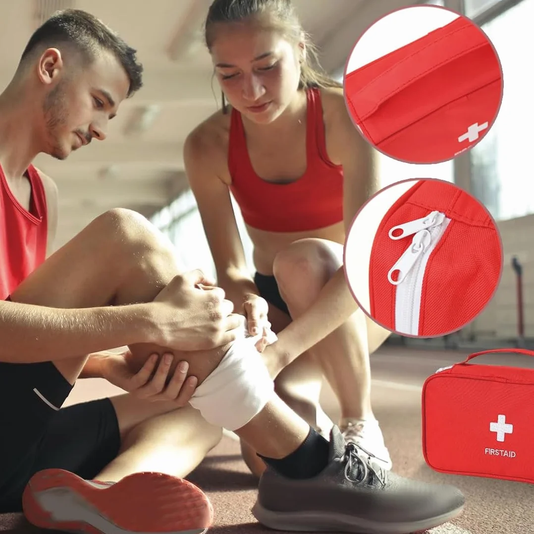 JEYORZY Bolsa de Primeros Auxilios Portátil para Viaje y Camping Vacío Médico