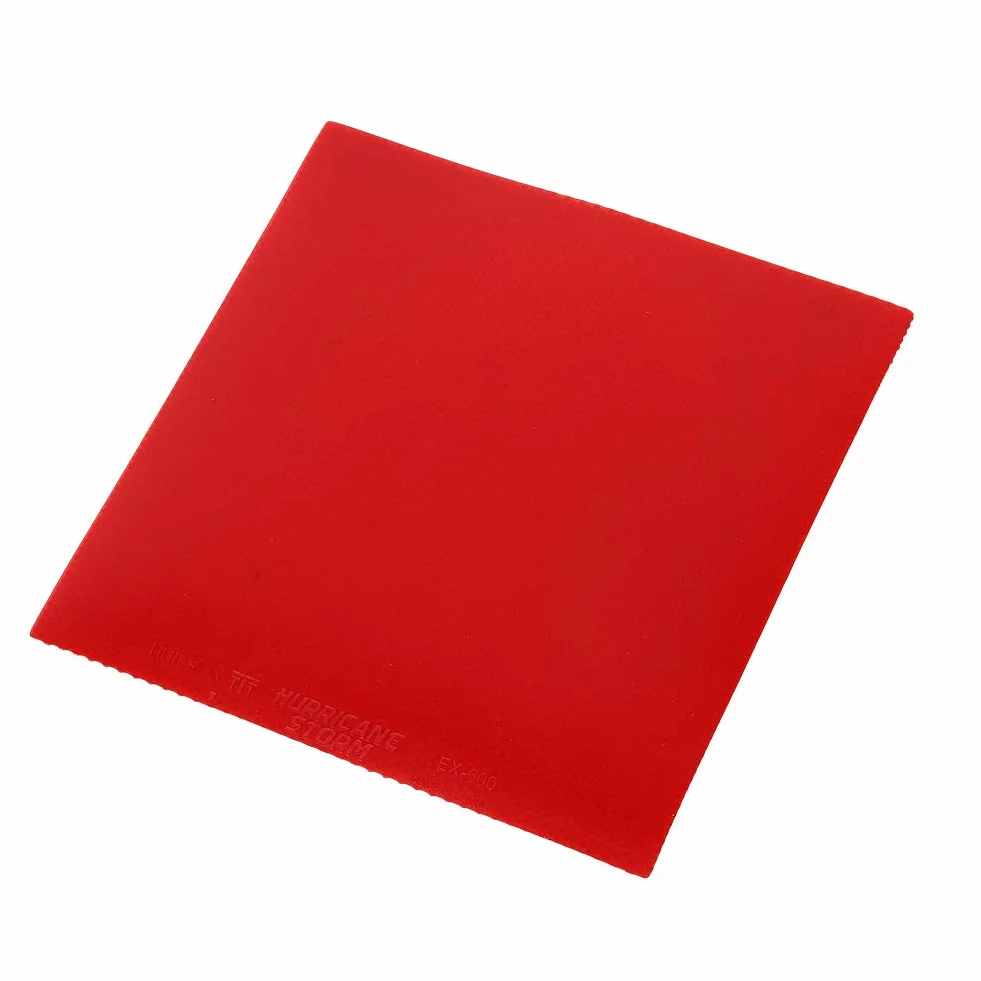 BuyWeek Suelo de repuesto para raqueta de ping pong, 18 × 18 × 2 cm, goma roja para tenis de mesa