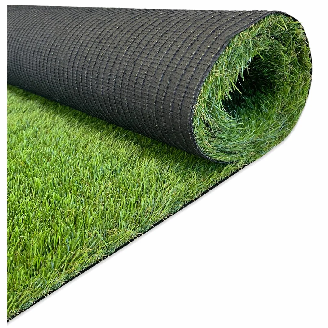 Acomoda Textil – Césped Artificial Alta Densidad para Interior Exterior. Rollo Hierba Sintética con Orificios Drenaje y Fácil Instalación para Jardín, Terraza, Piscina y Patio (Altura 33mm, 2x10m)
