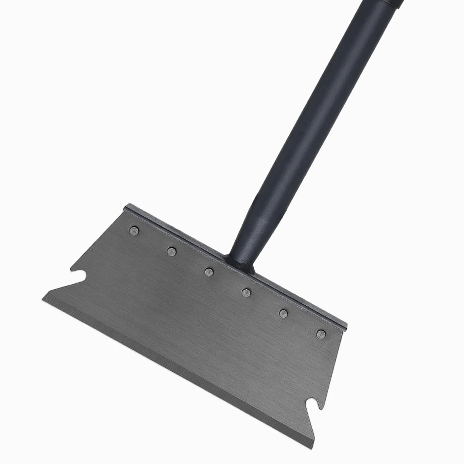 Pala de jardín, pala de nieve, raspador de hielo, pala de limpieza multifuncional con mango ajustable de 59 pulgadas, pala de limpieza de herramientas de jardín resistente para bordes de césped,