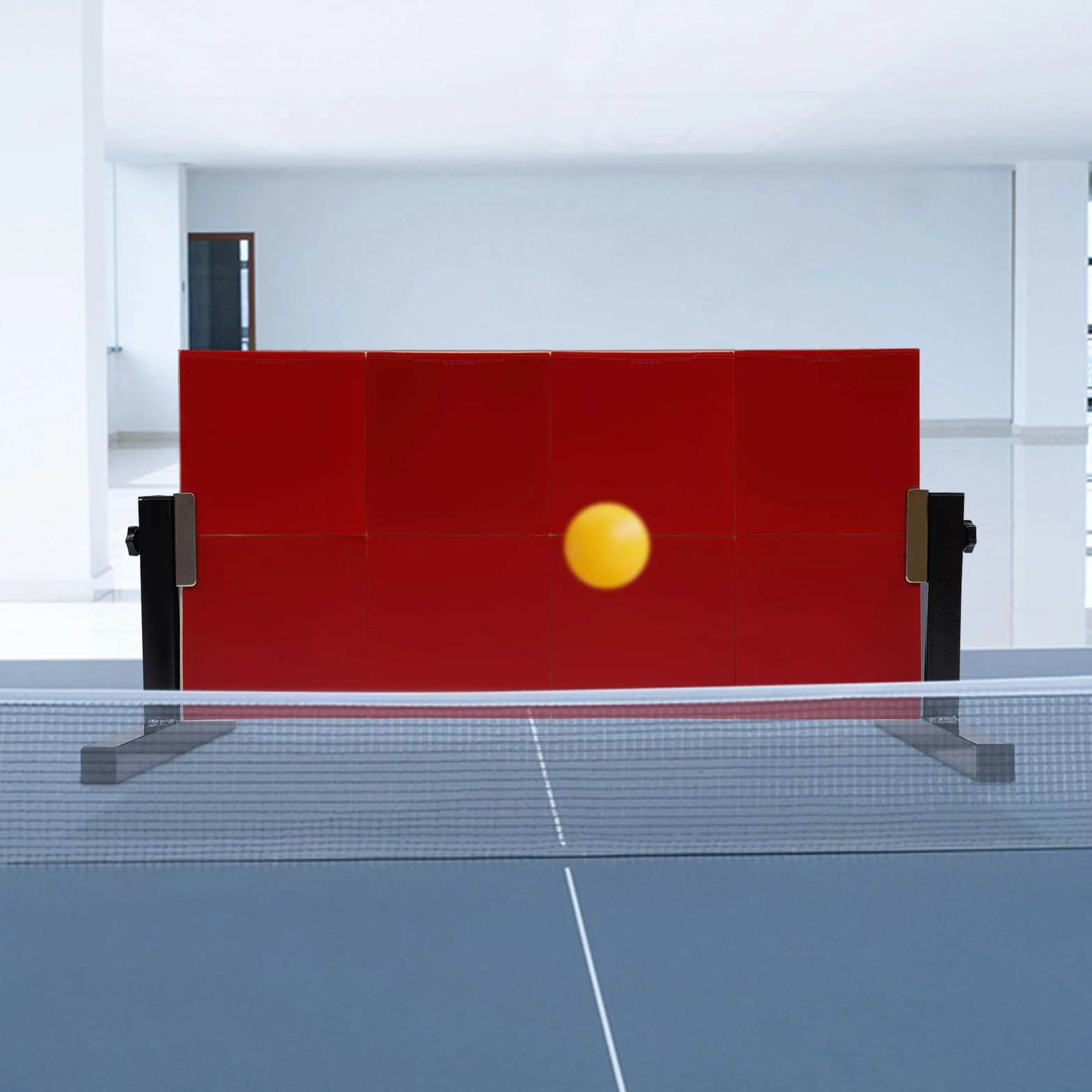 Tabla de Rebote de Tenis Mesa con 8 Bloques para Entrenamiento