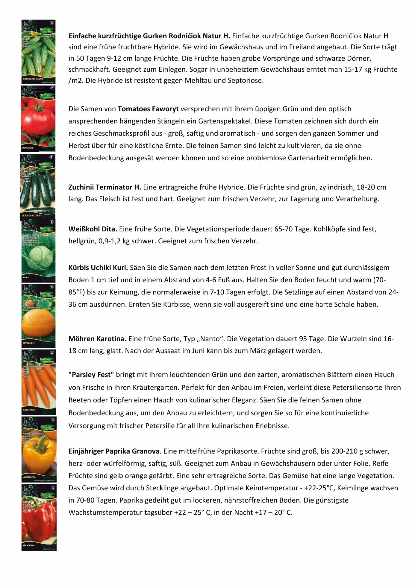 Colección Deluxe de semillas para jardín: 16 vegetales para crear un oasis en su propio jardín. Alta tasa de germinación. Instrucciones fáciles de seguir.