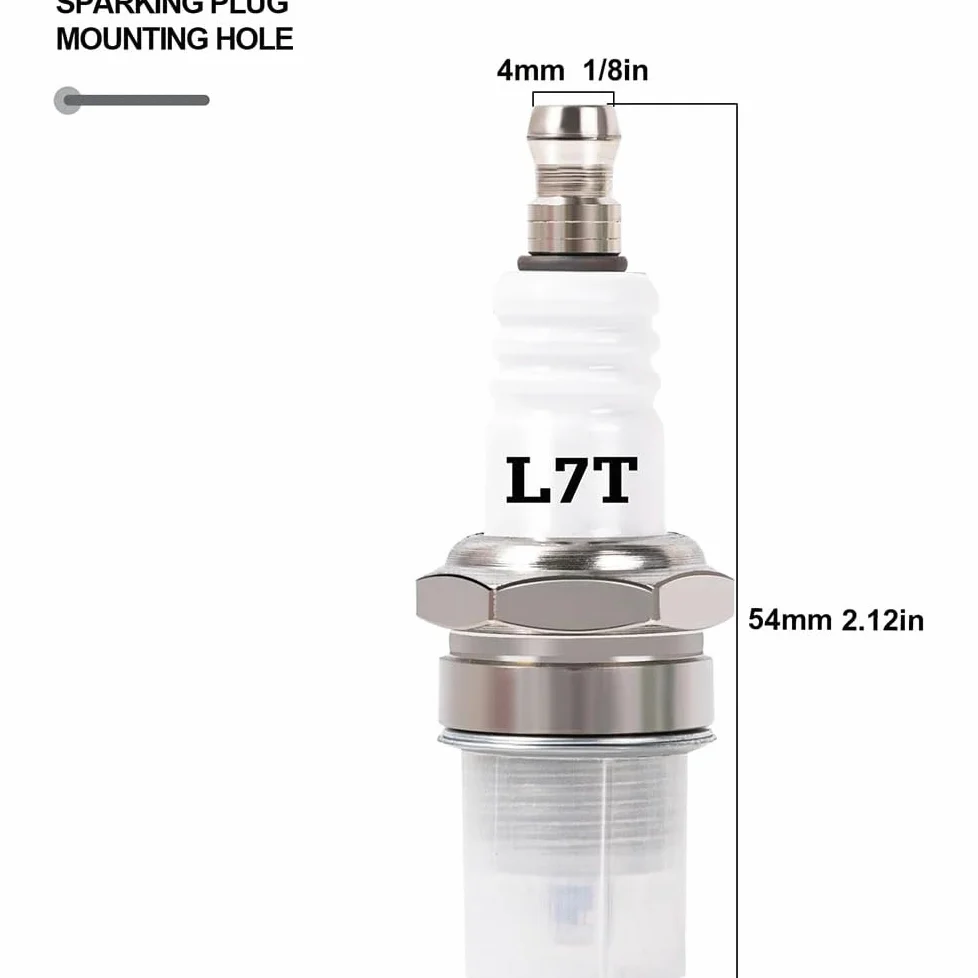 Bujía de Repuesto for BPMR7A L7T for CJ8 RCJ6Y RCJ7Y, Compatible con Motores de Motosierra y cortacésped.(10PCS)