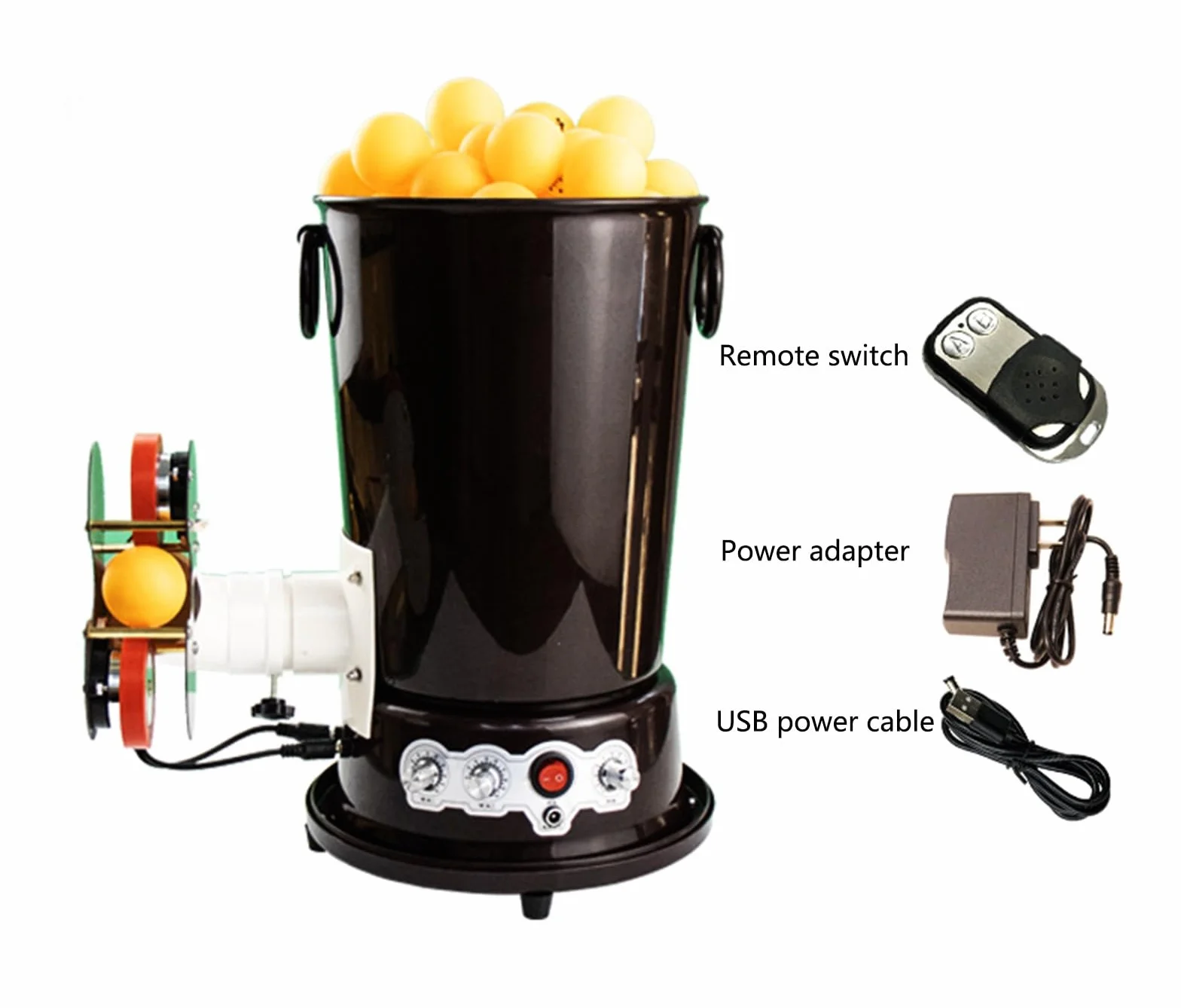 Robot Lanzador Pelotas Ping Pong Máquina Automática Entrenamiento 20-80 Piezas/min