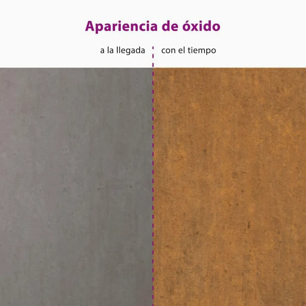 vidaXL Jardinera de Acero corten 62x47x46 cm, Maceta, arriate Elevado, Soporte para macetas, macetero, bancal Elevado, Soporte para Plantas