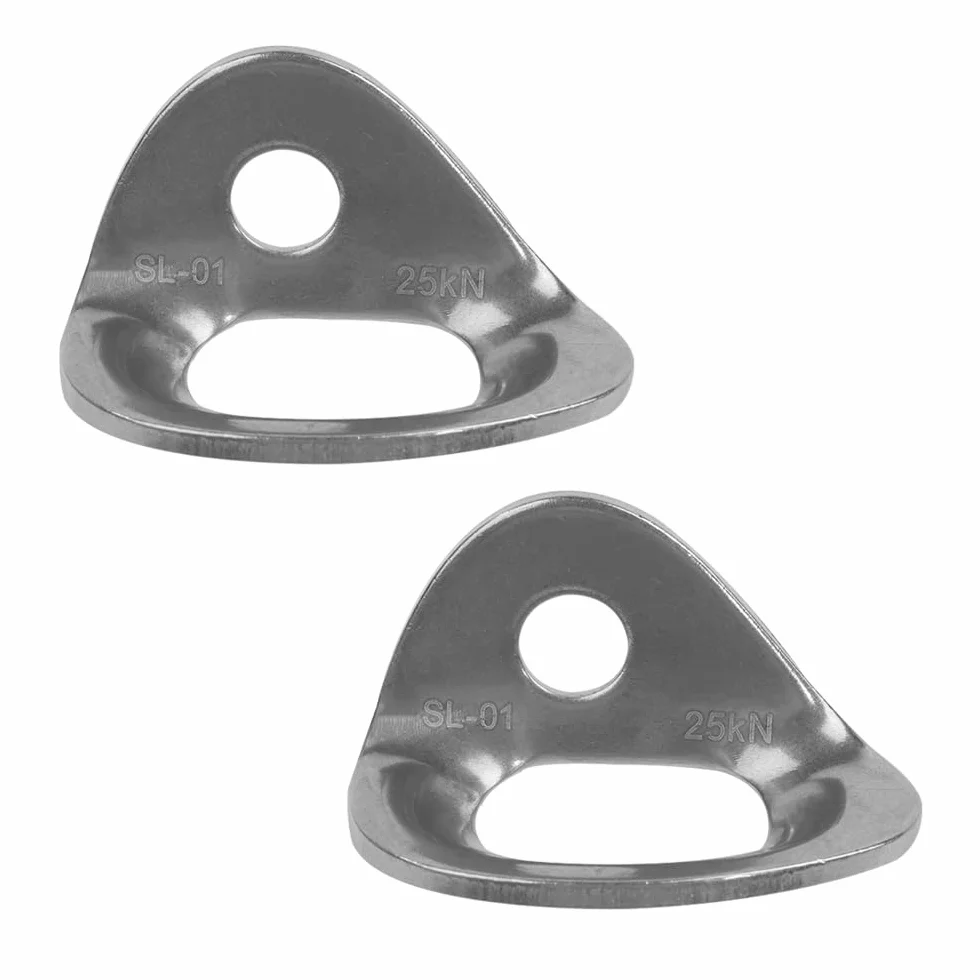 Namvo Ganchos de Anclaje para Escalada en Roca de Acero Inoxidable 2500 kg, Paquete de 2