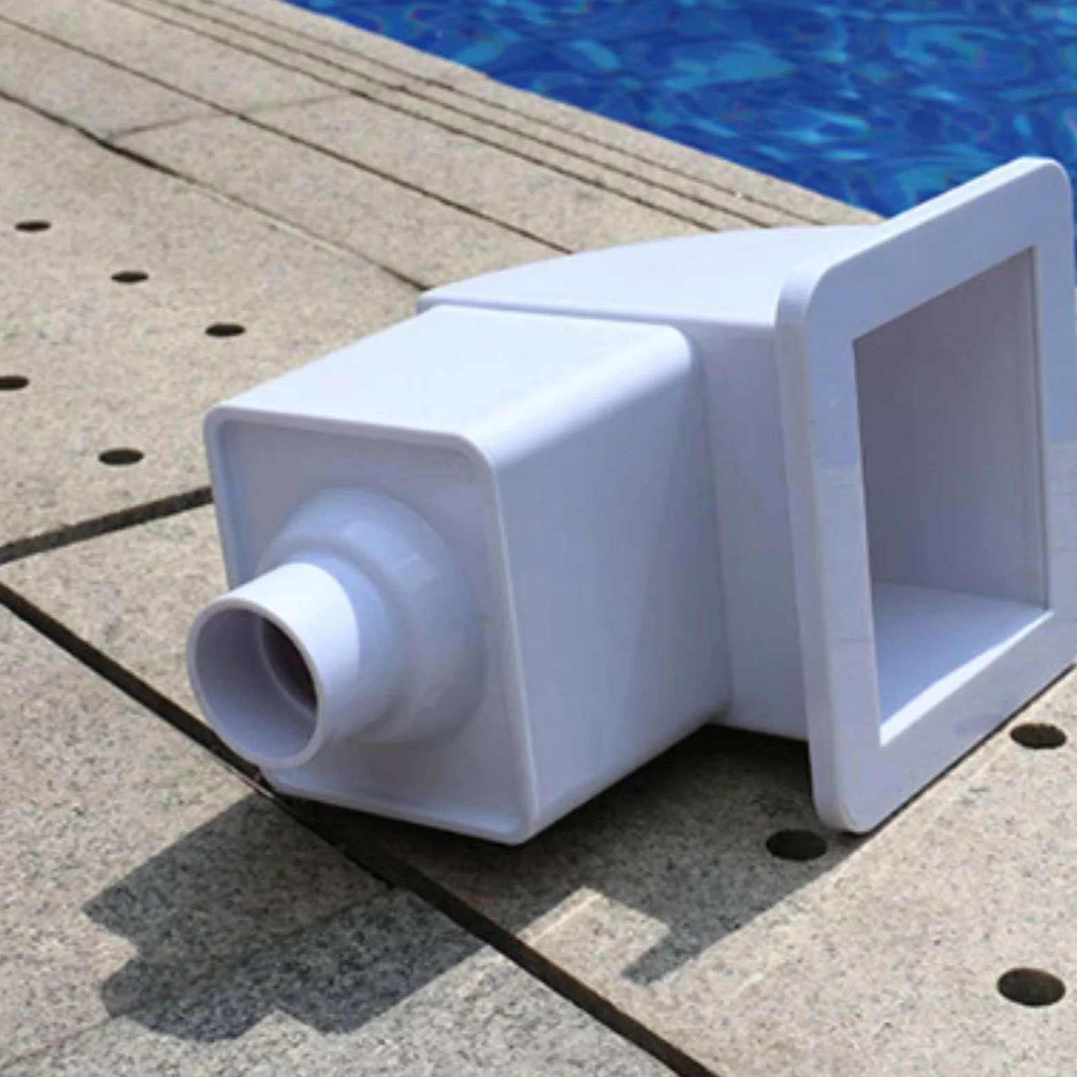 Colcolo Skimmer de Piscina Limpiador Recogedor Cesta Aspirador con Apertura Frontal Cuadrada y Bajo de Canalización al Filtro para Hojas y Ramas Adecuado para