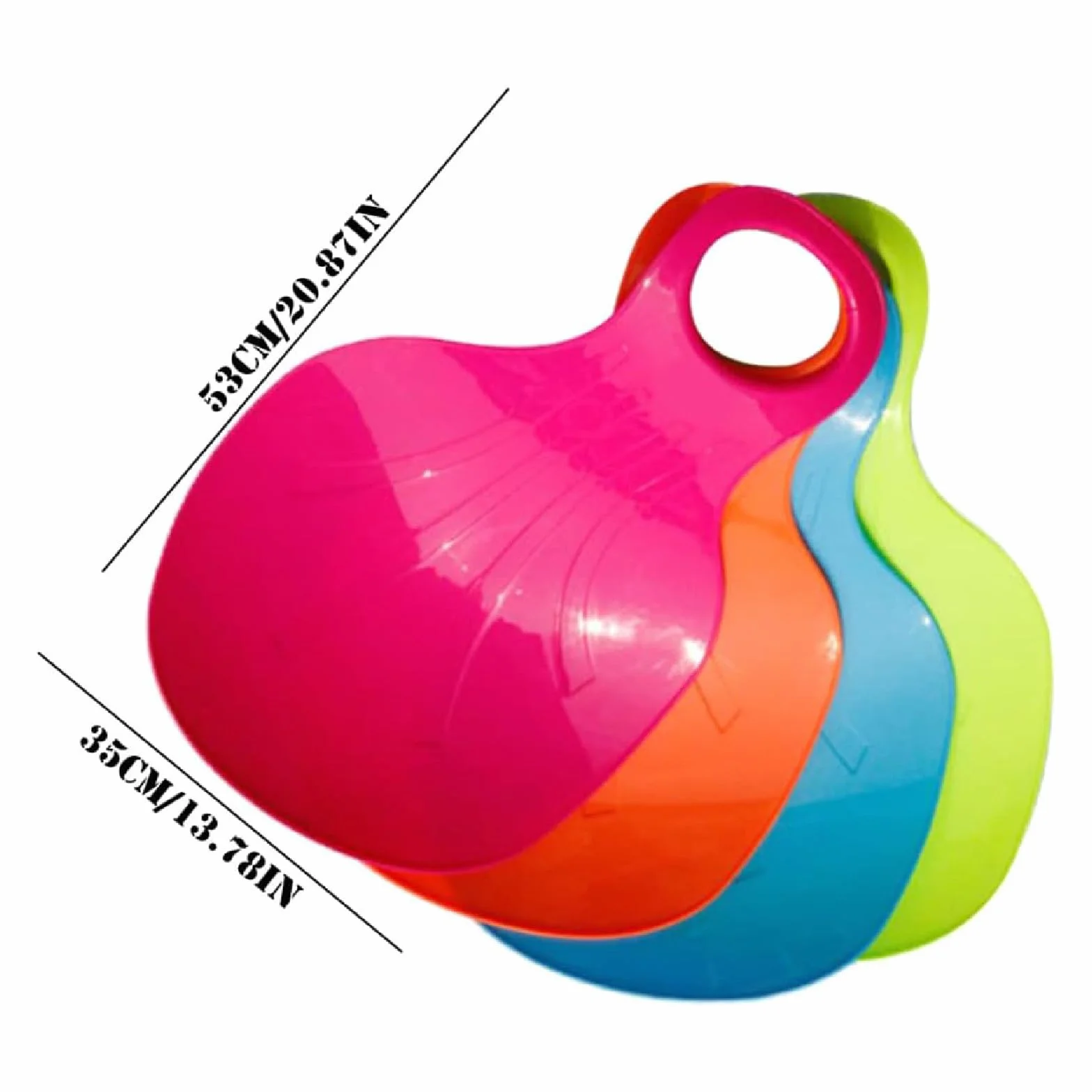 Genisch Schneeschlittenbrett Sand-Ablauftsrodelbrett für Erwachsene Kinder Outdoor-Winter-Skibretter