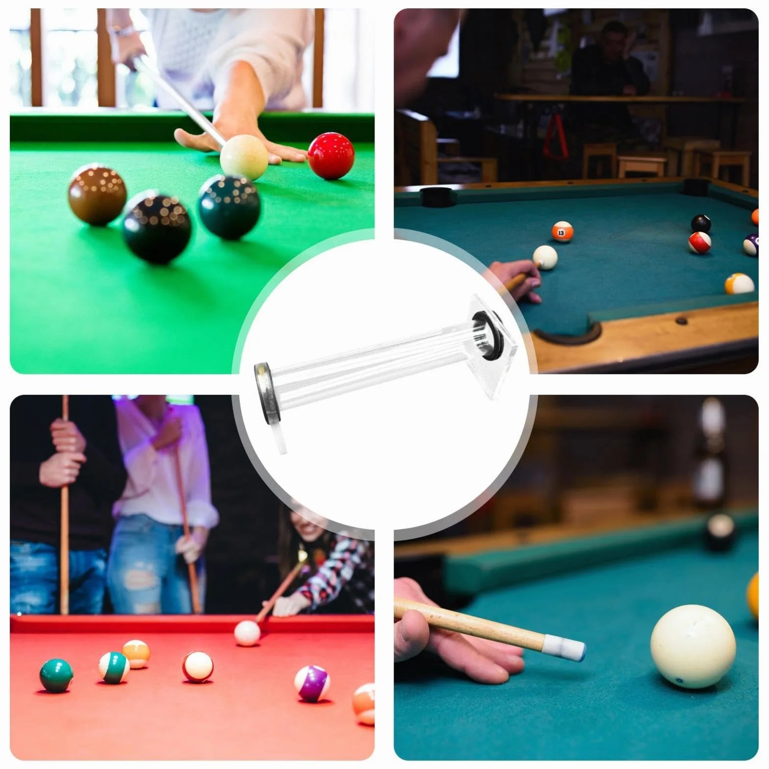 Herramienta de entrenamiento para golpes de billar ajustable para snooker y nueve bolas