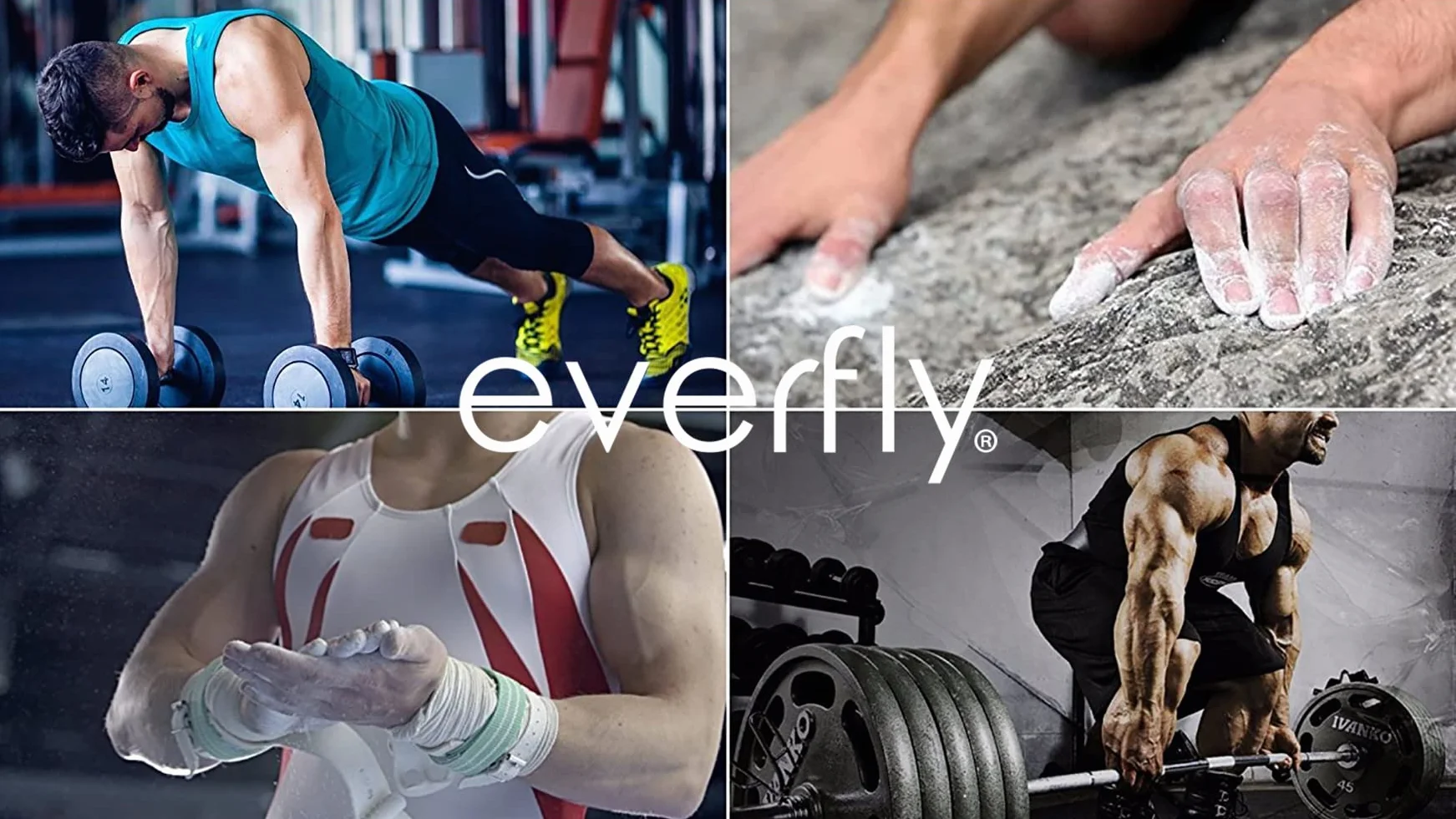 Everfly Magnesio Líquido Crossfit 200ml+50ml Liquid Chalk para Manos Extra Agarre Grip Dry Hands