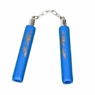 Playwell Infantil 20.3cm Nunchakus De Espuma con Cadena Azul