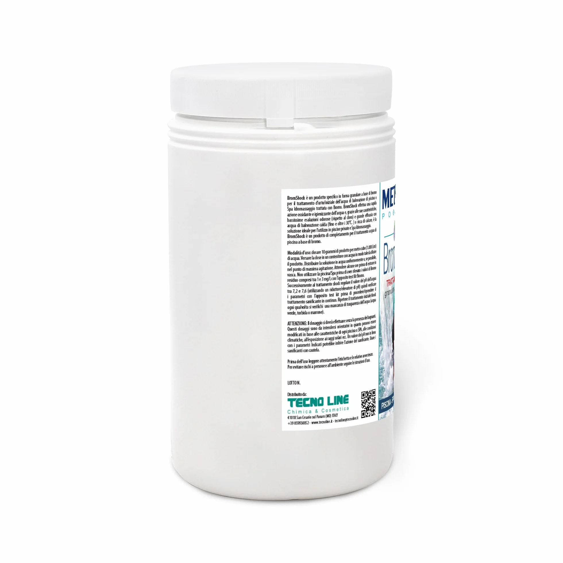 Metacril Brom Shock, Formato Granulado, para Piscinas y Spas de Hidromasaje - 1,5 kg