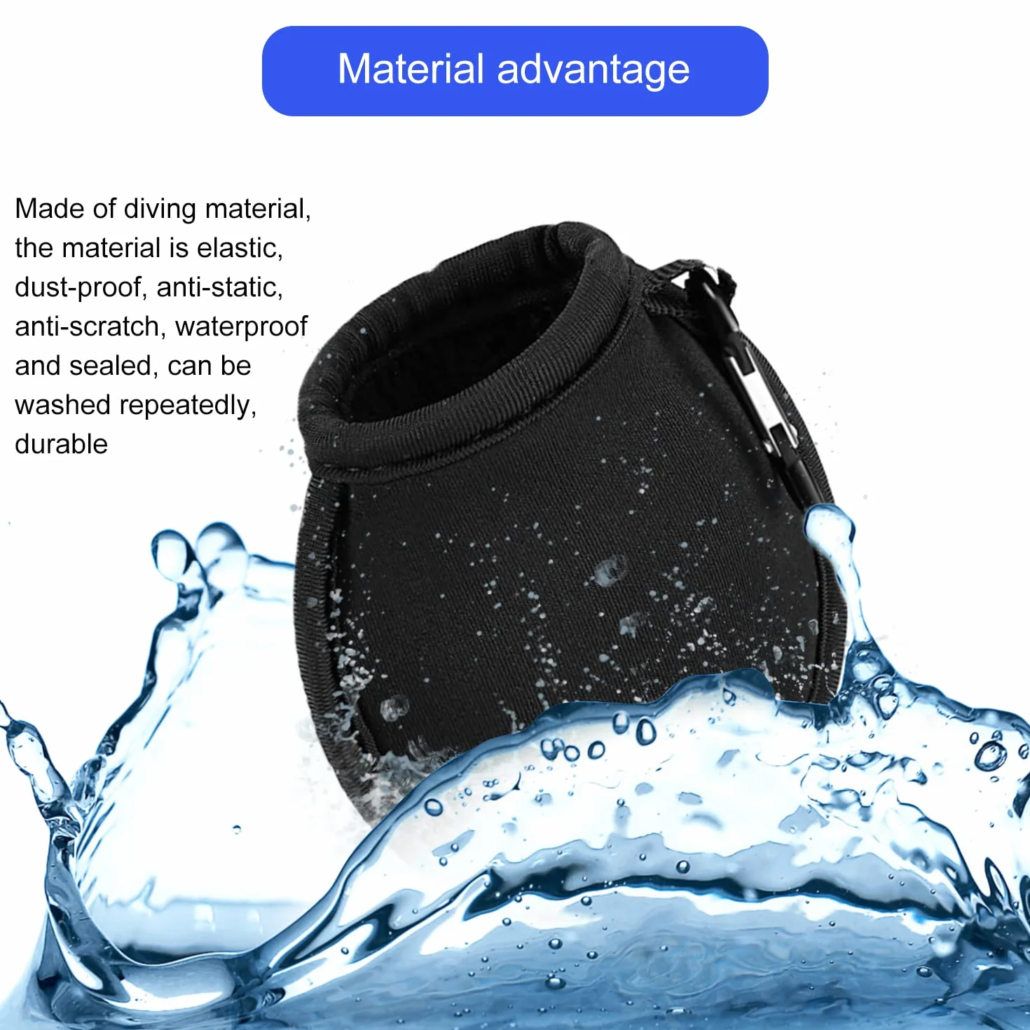 Bolsas de limpieza de golf azul negro con hebillas negras bolsillo para juntas accesorios