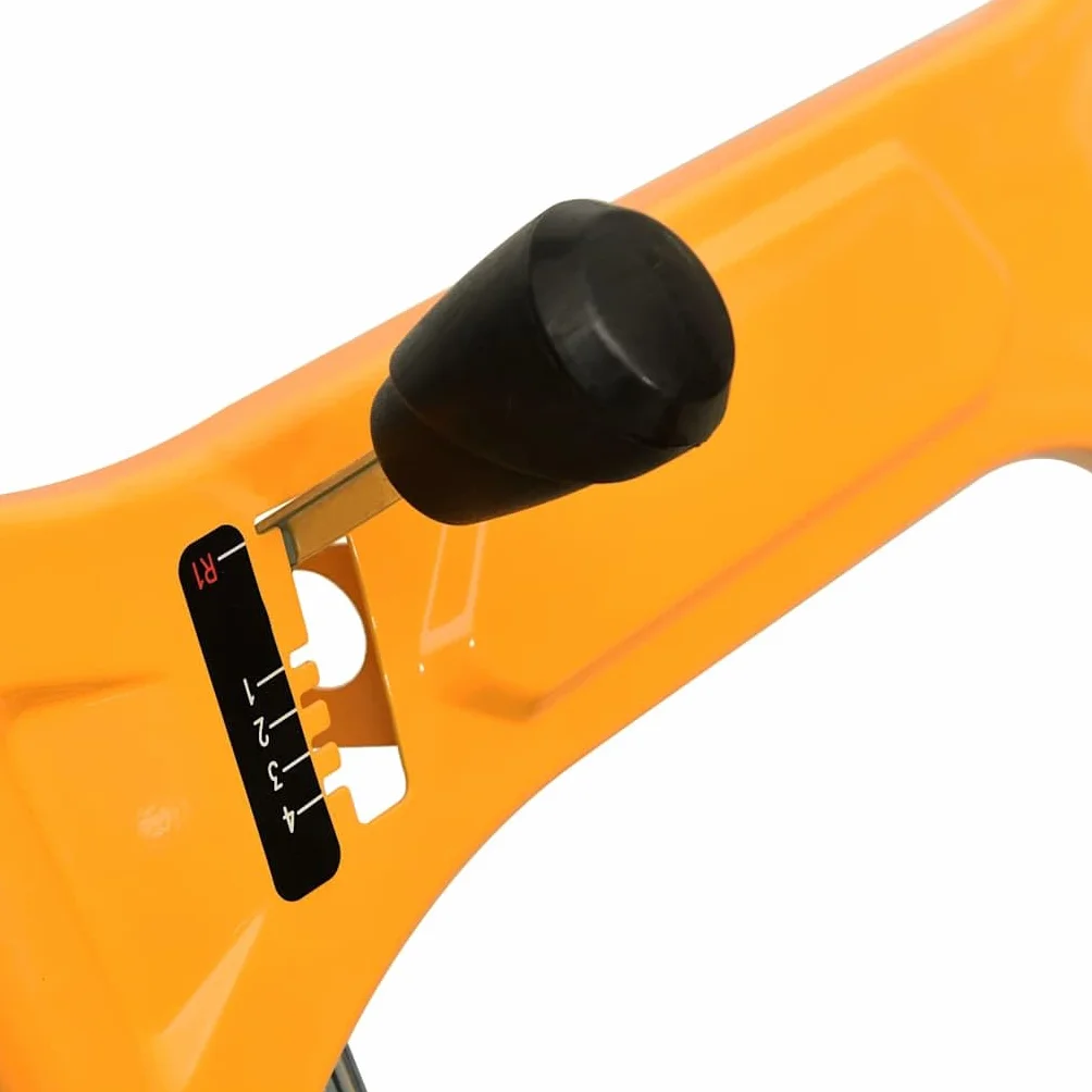 vidaXL Máquina Quitanieves Entradas Vehículos Aceras Superficies Pavimentadas Eléctrica Bajas Temperaturas 6,5 HP Amarillo y Negro