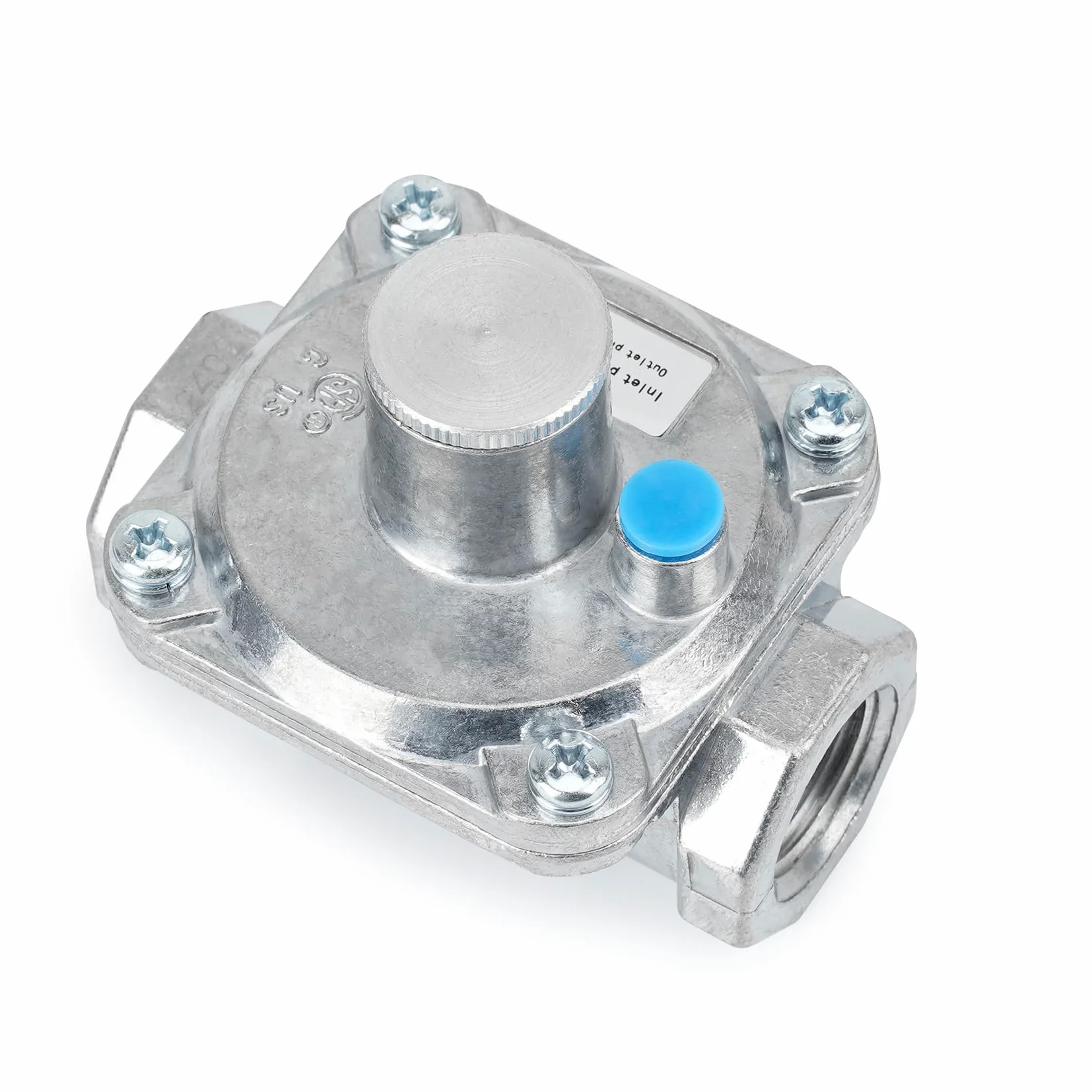Stanbroil Regulador de presión de gas de 1/2 pulgada para propano licuado y gas natural, NG 12.7 cm WC Out/LPG 25.4 cm WC Out