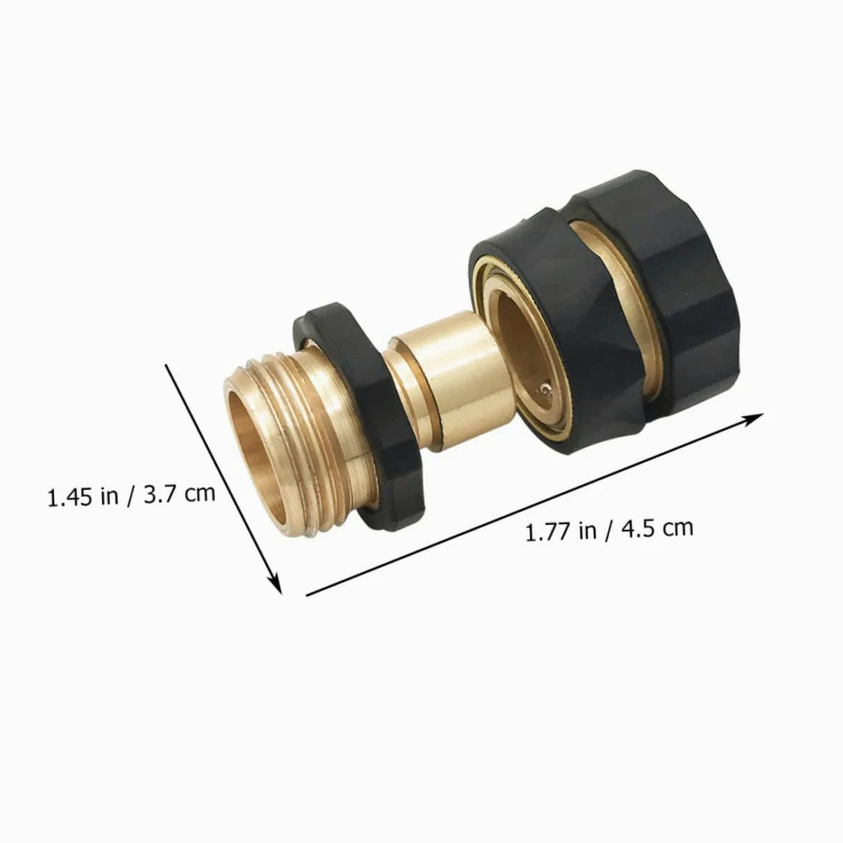 Toddmomy Kit de conectores de manguera de jardín, adaptador de conexión rápida para grifo, resistente (2 pares)