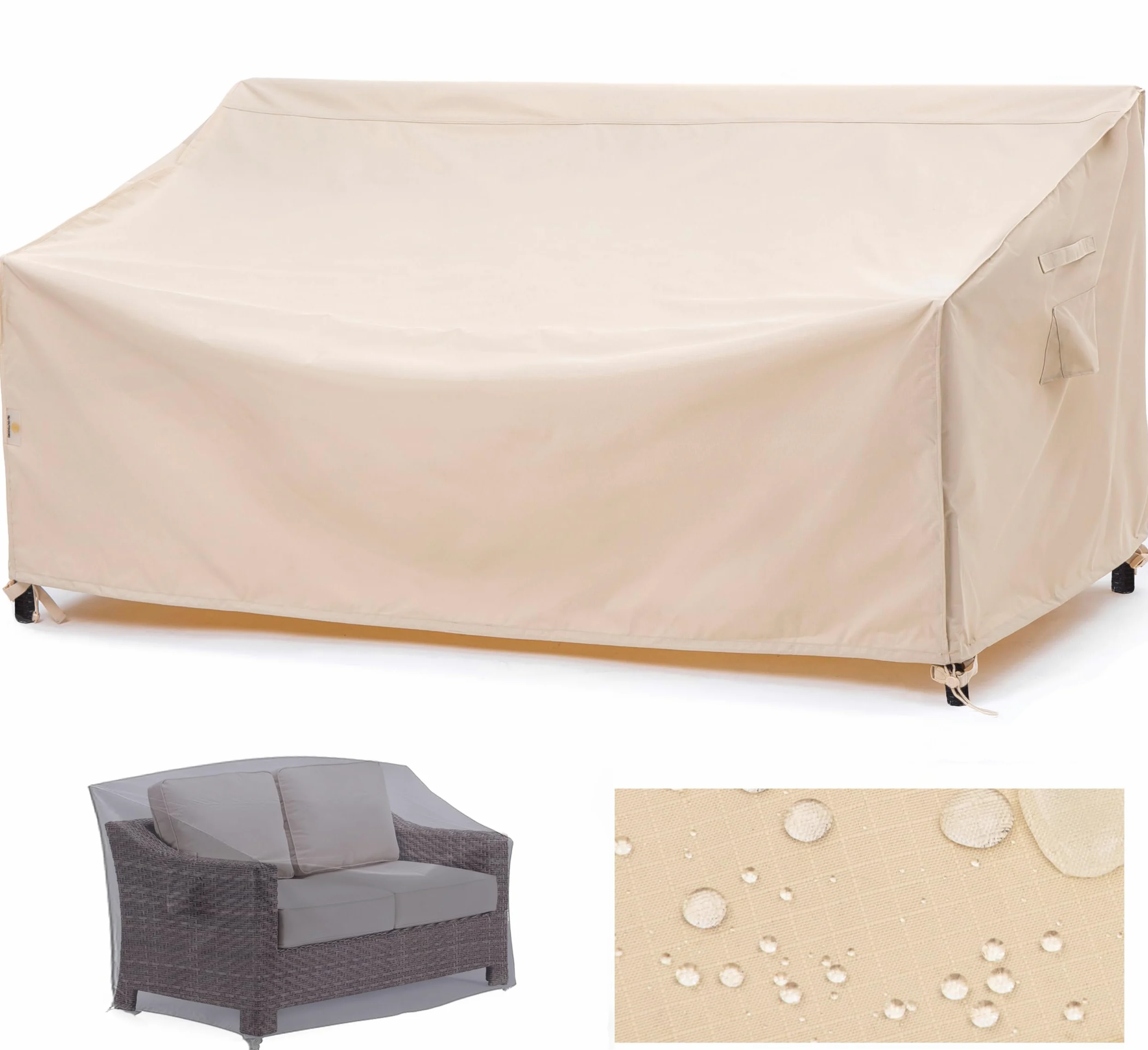 F&J Outdoors Exterior Funda sofá Impermeable 234x107x66/107cm Funda Sillas Jardin Funda para Muebles de Jardin Impermeable Recubrimiento PU 600D Resistencia a la Intemperie Funda tumbonas Jardin