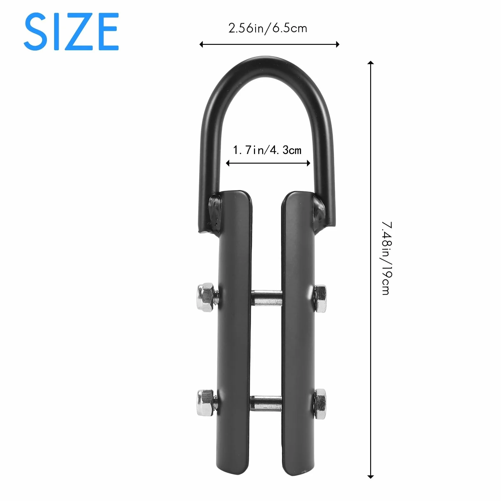 Abrazadera de cuerda de escalada de 1.5 pulgadas, gancho de fijación para entrenamiento de fuerza