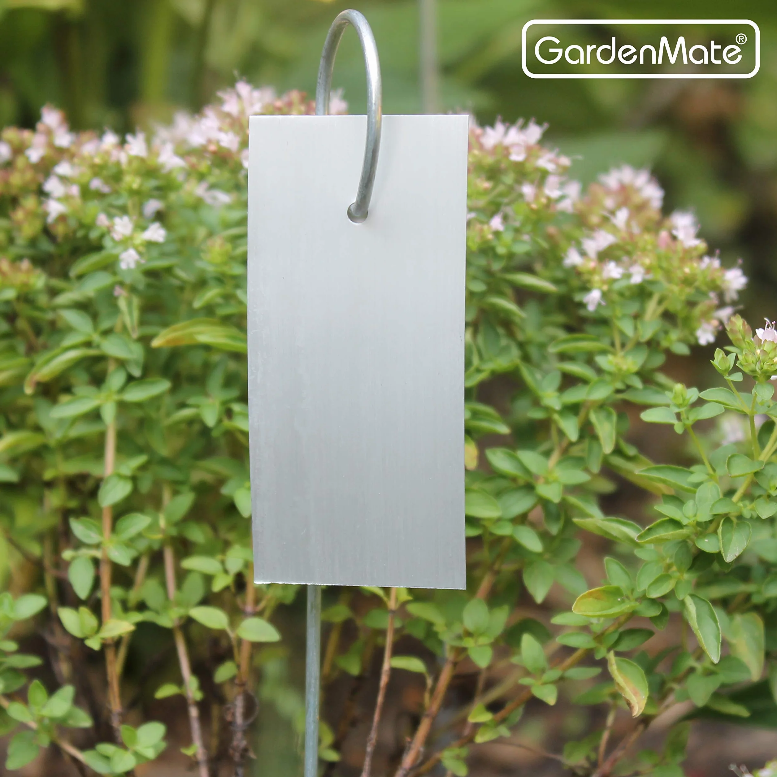 GardenMate - Etiquetas para jardín (con Gancho metálico, 25 Unidades)