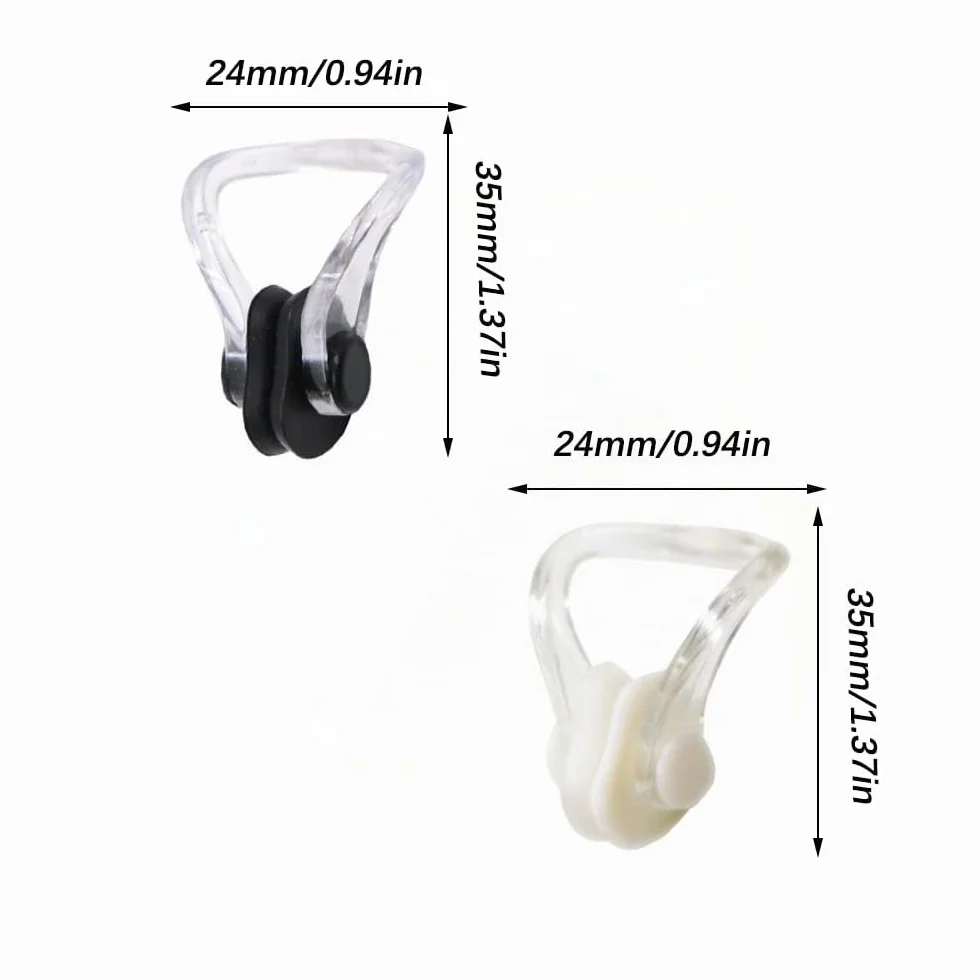 Pinzas para la Nariz de Silicona 2 Pcs Impermeable Entrenar Buceo Natación
